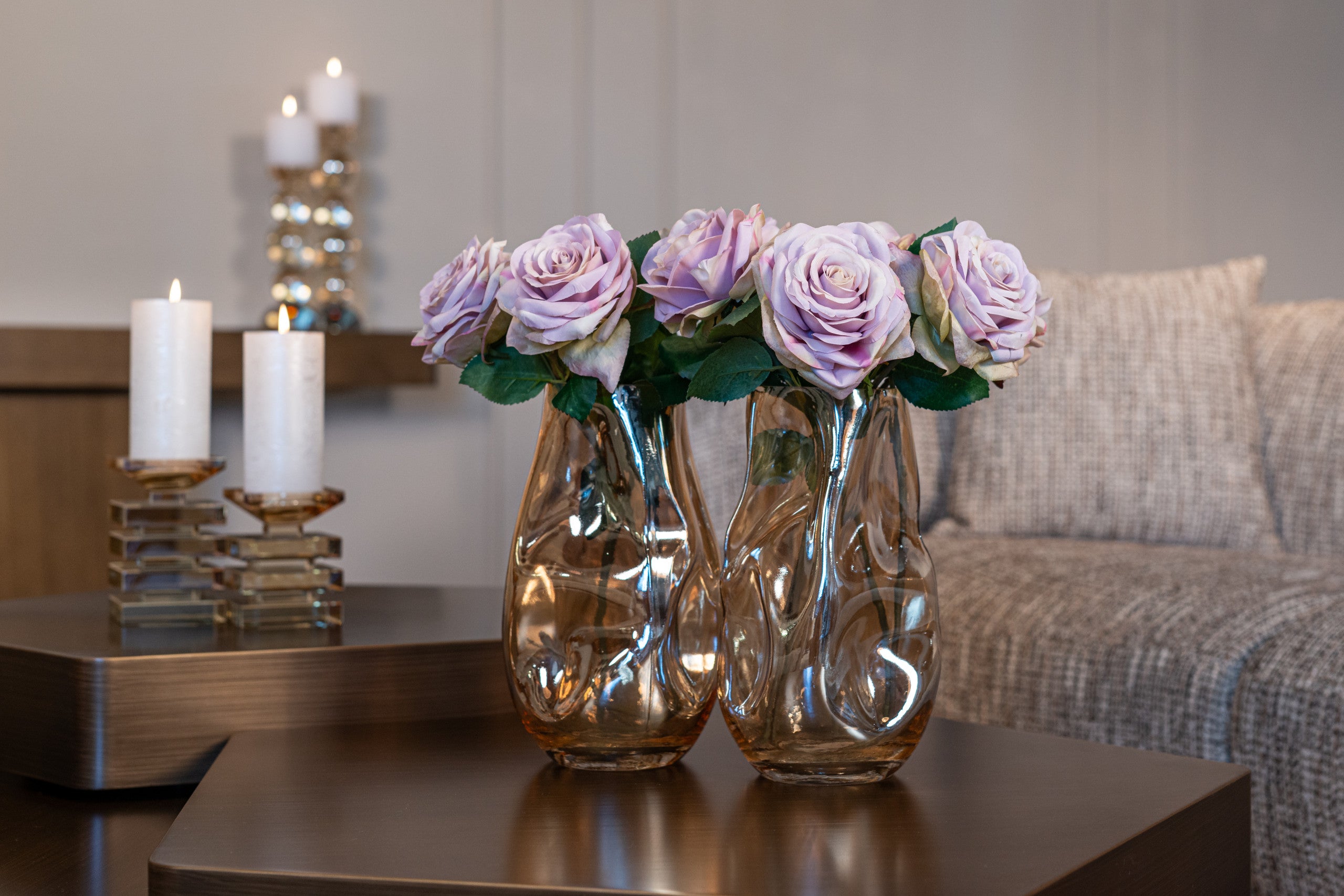Richmond Interiors Kerzenhalter Emie brown large Kerzenhalter Richmond Interiors