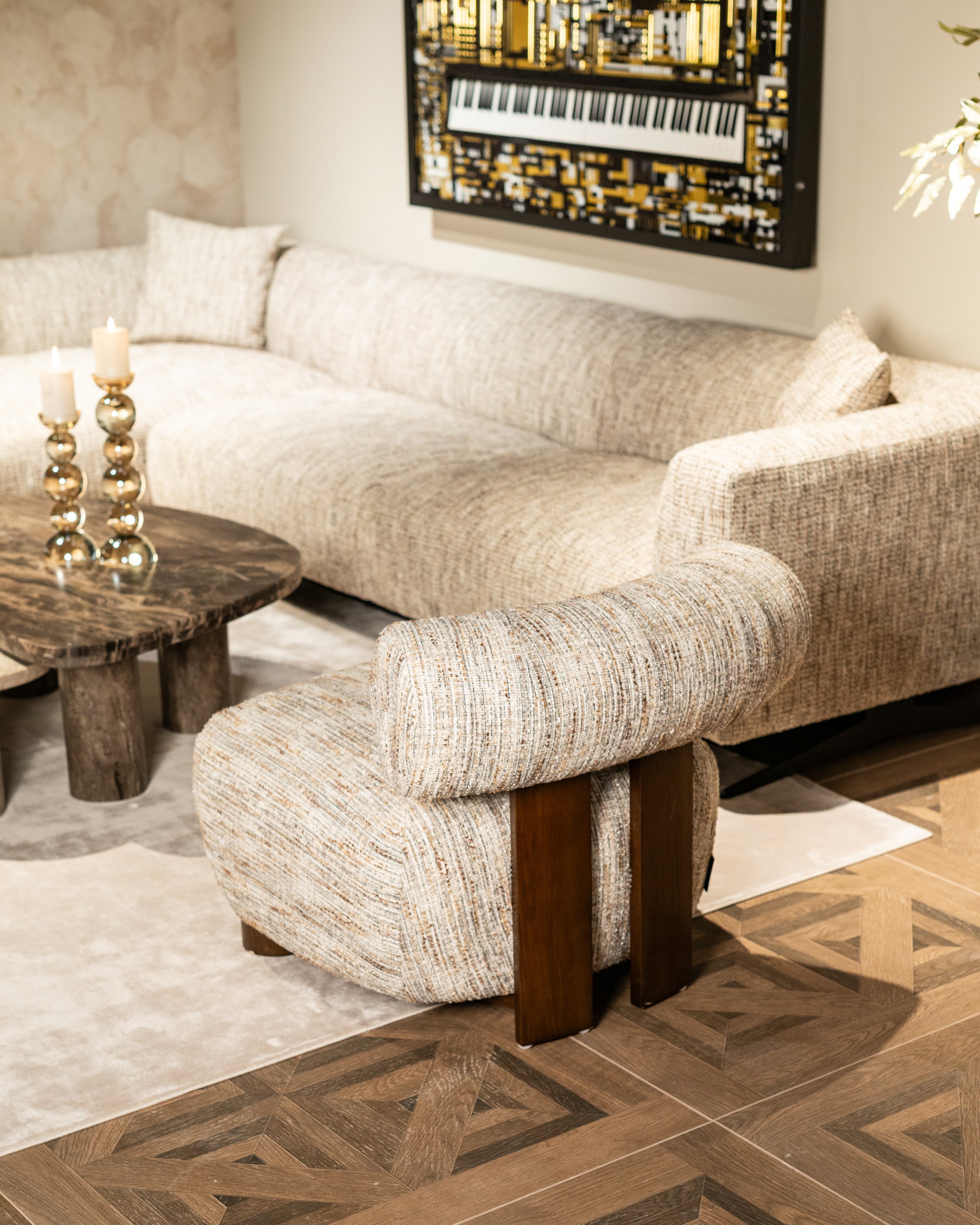 Richmond Interiors Wandkunst Wibi black/gold Wandkunst Richmond Interiors