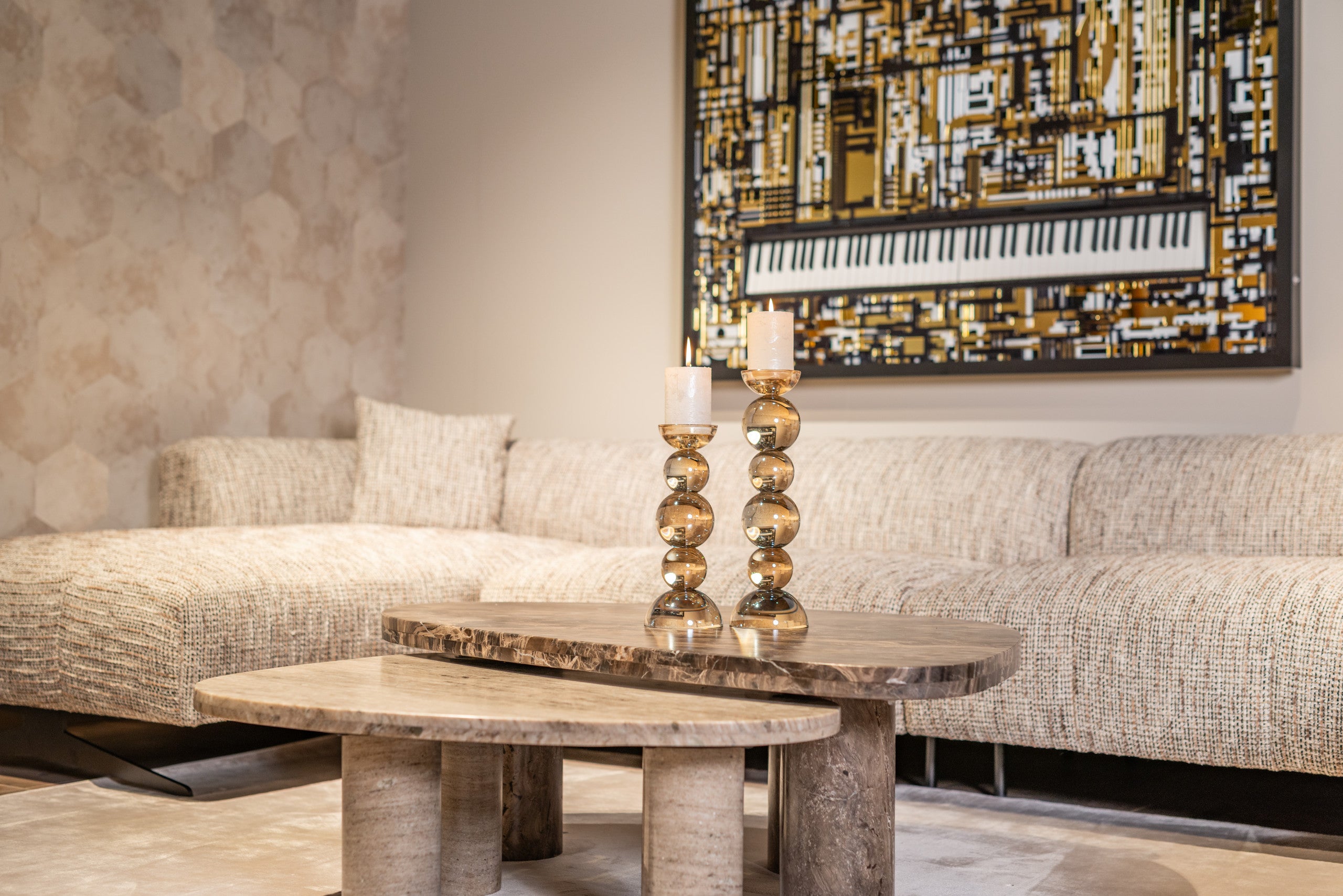 Richmond Interiors Kerzenhalter Emie brown small Kerzenhalter Richmond Interiors
