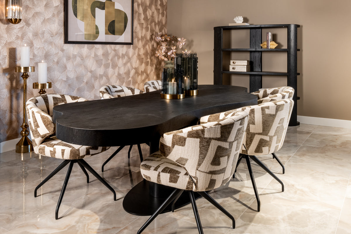 Richmond Interiors Esszimmerstuhl Milly biscotti swivel Richmond Interiors