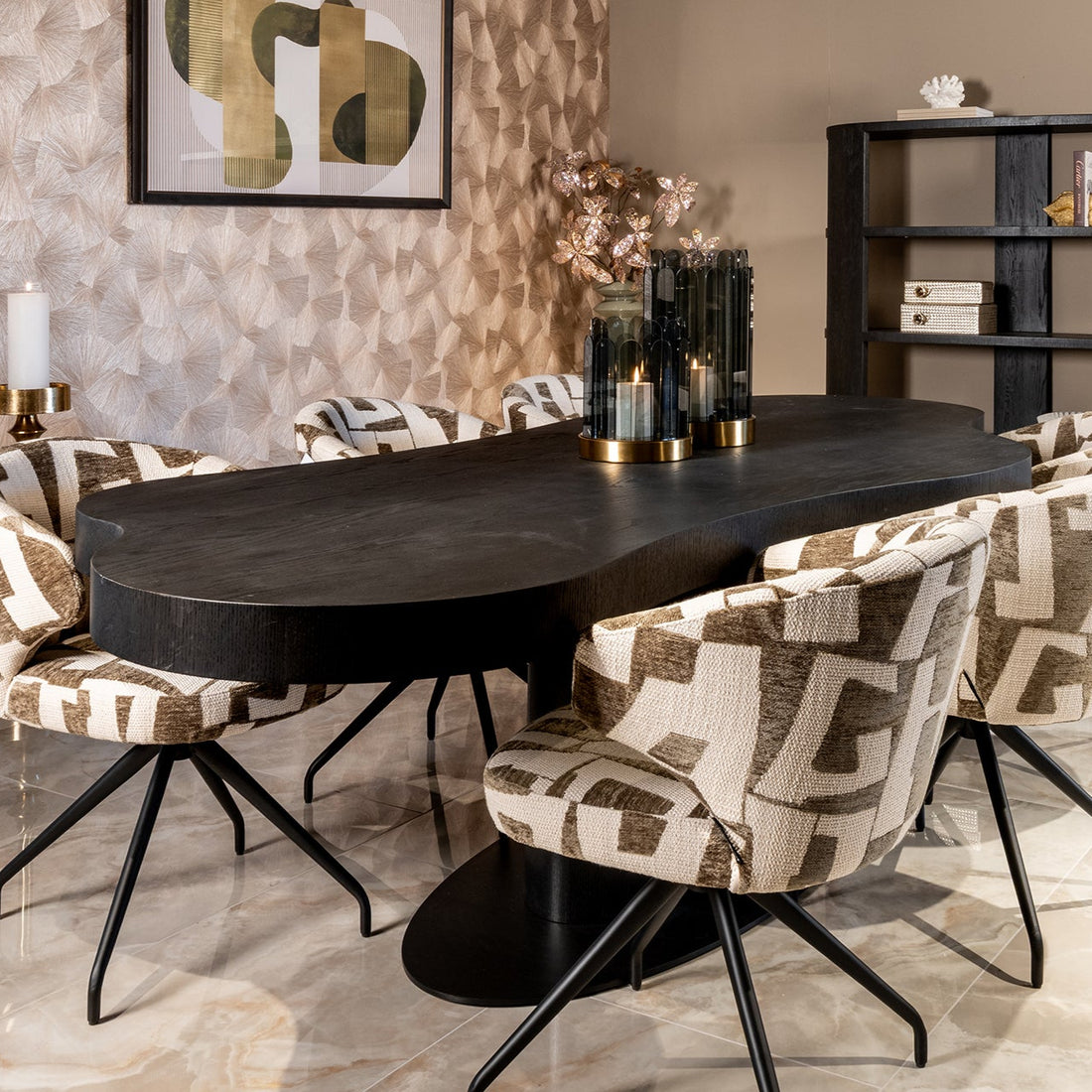 Richmond Interiors Esstisch Bogor 225 (Dark coffee) Esstisch oval Richmond Interiors