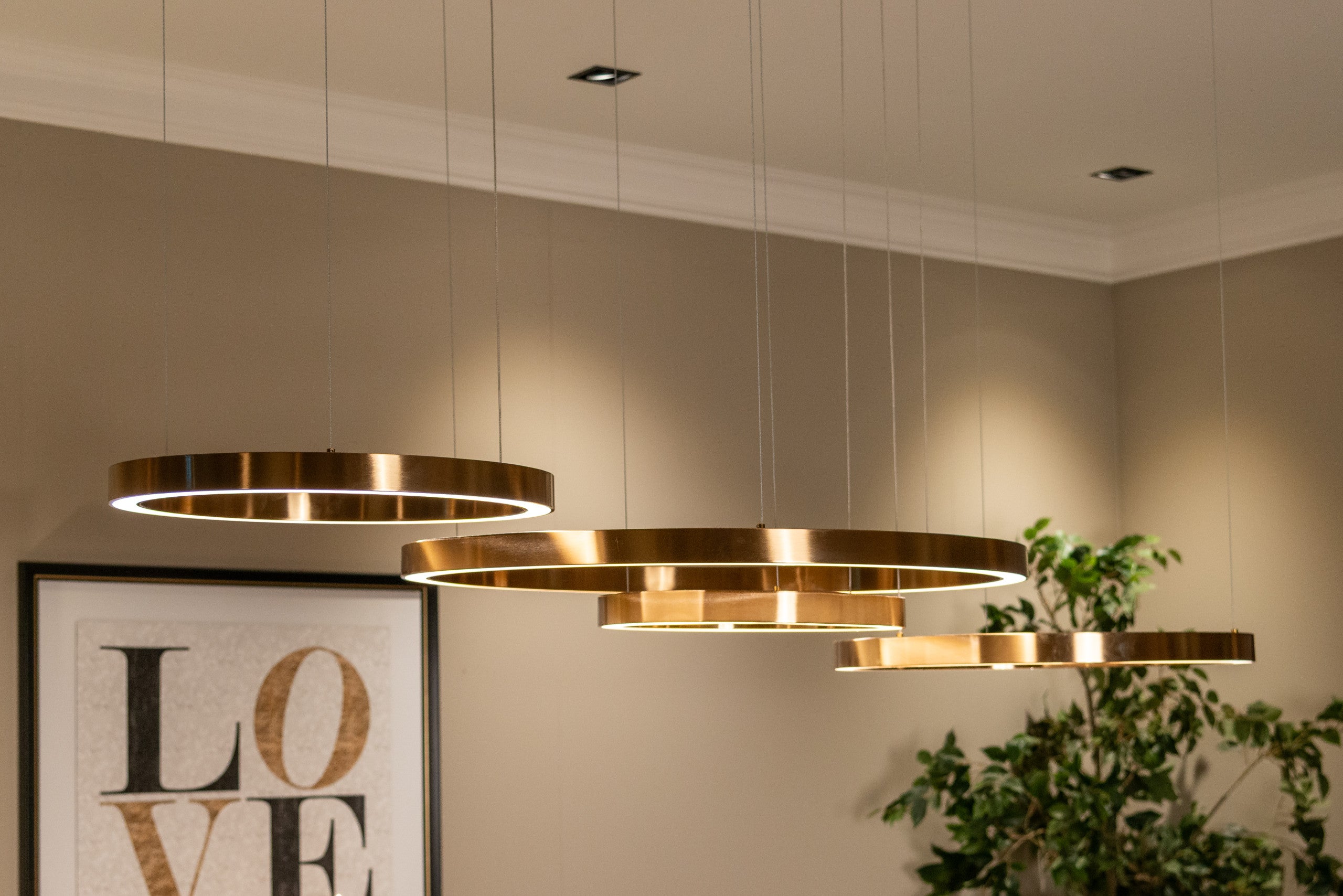 Richmond Interiors Pendelleuchte Lilou brushed gold Pendelleuchte Richmond Interiors