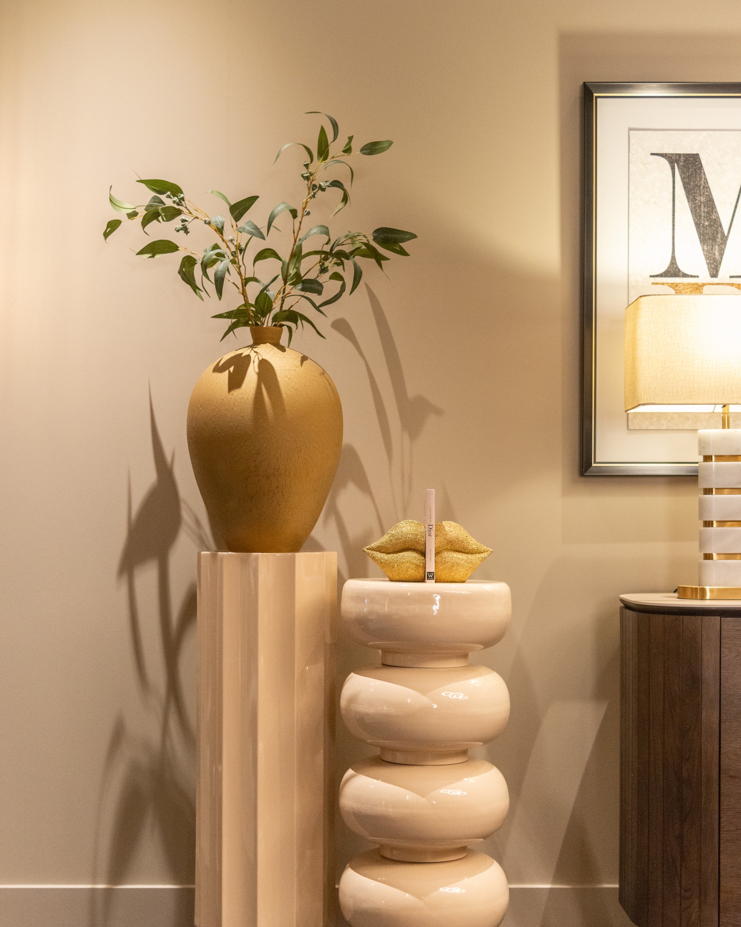 Richmond Interiors Buchständer Kiss gold gold