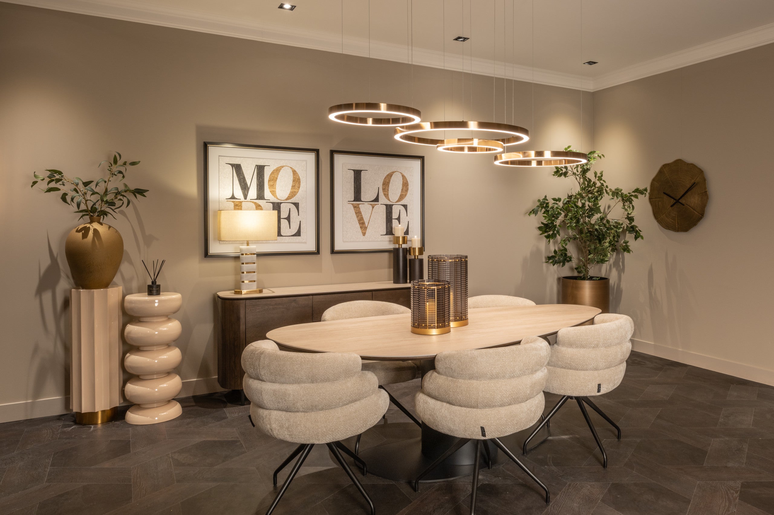 Richmond Interiors Vase Shirley gold