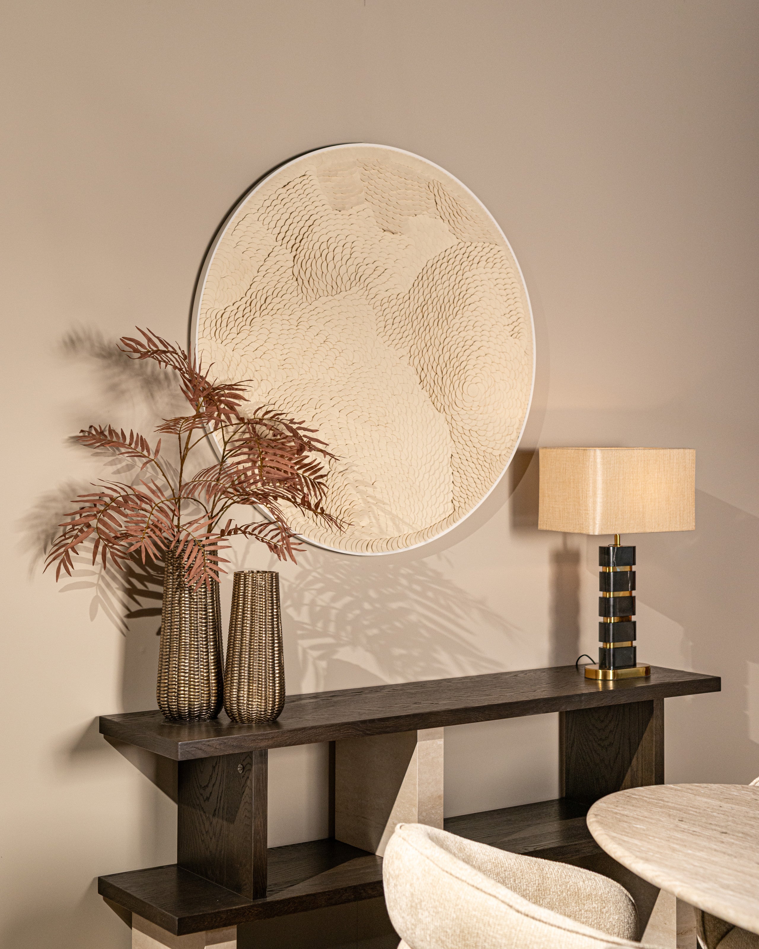 Richmond Interiors Wandkunst Flow white Wandkunst Richmond Interiors