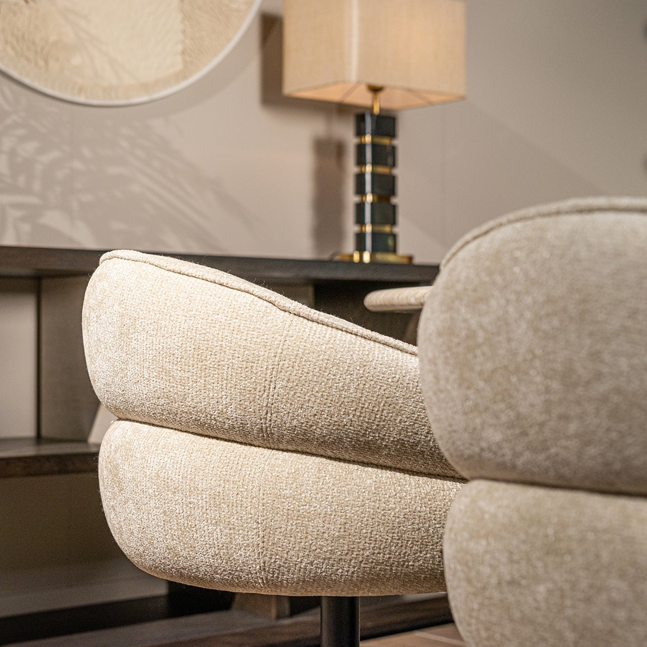 Richmond Interiors Drehstuhl Kayla cream unicorn (Unicorn 11 cream) Esszimmerstuhl Richmond Interiors