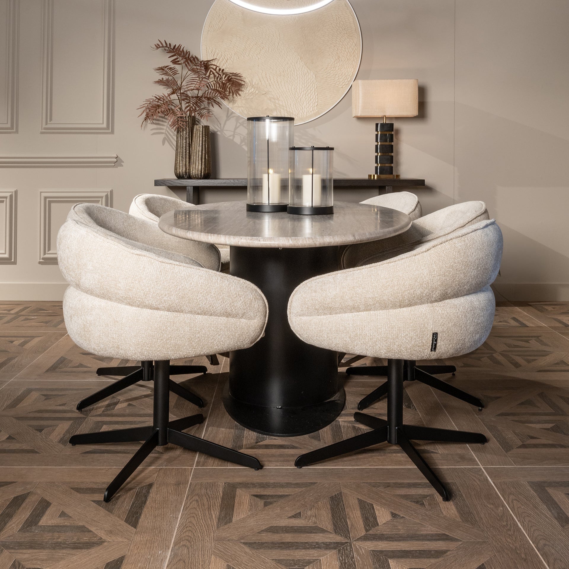 Richmond Interior Esstisch Brodman 200 white Esstisch oval Richmond Interiors