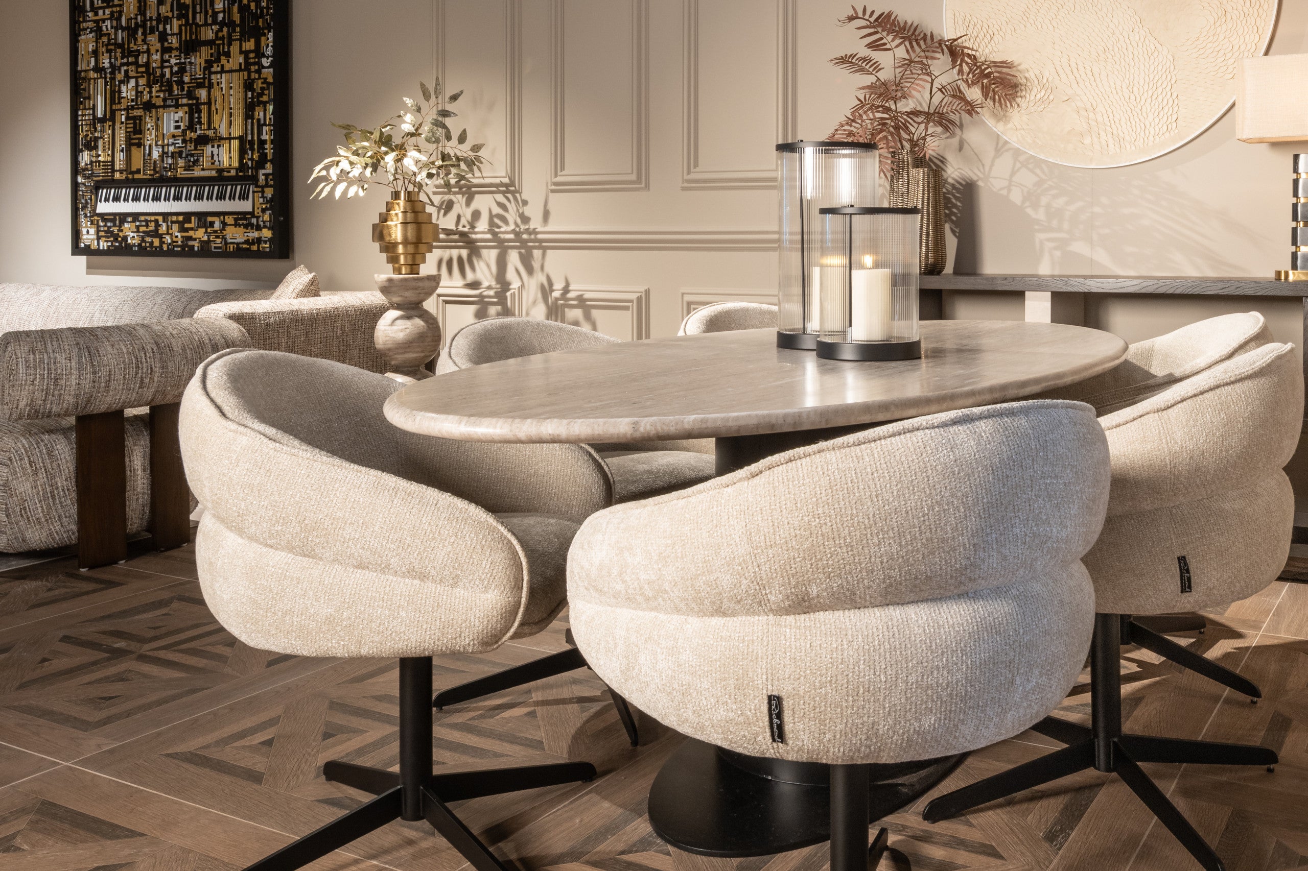 Richmond Interiors Esstisch Brodman sand 200 Esstisch Richmond Interiors