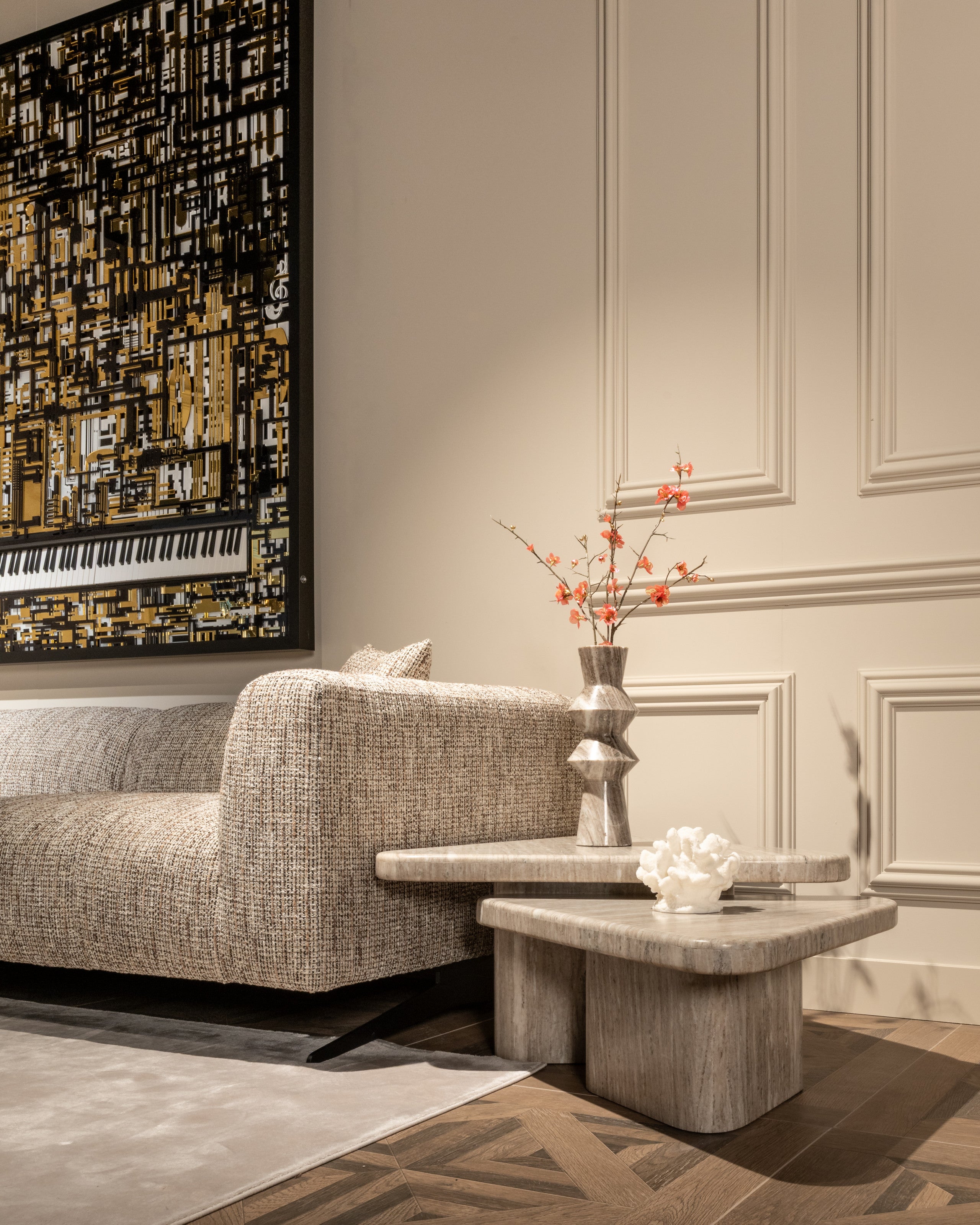 Richmond Interiors Wandkunst Wibi black/gold Wandkunst Richmond Interiors
