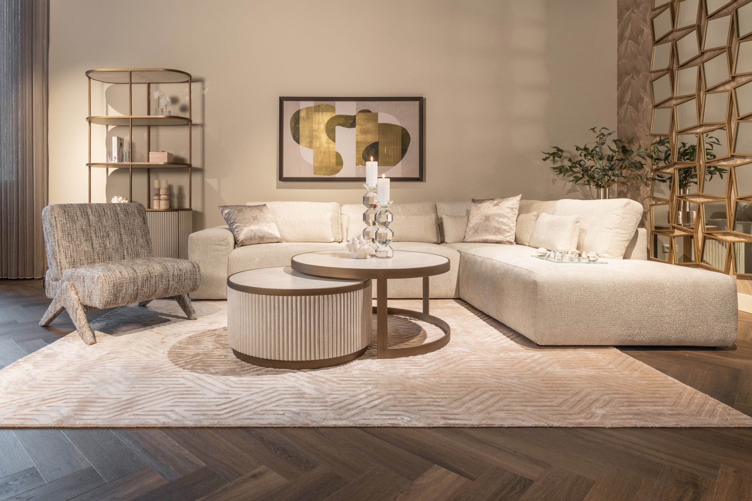 Richmond Interiors Couchtisch Tivoli white (Set of 2) Couchtisch Richmond Interiors