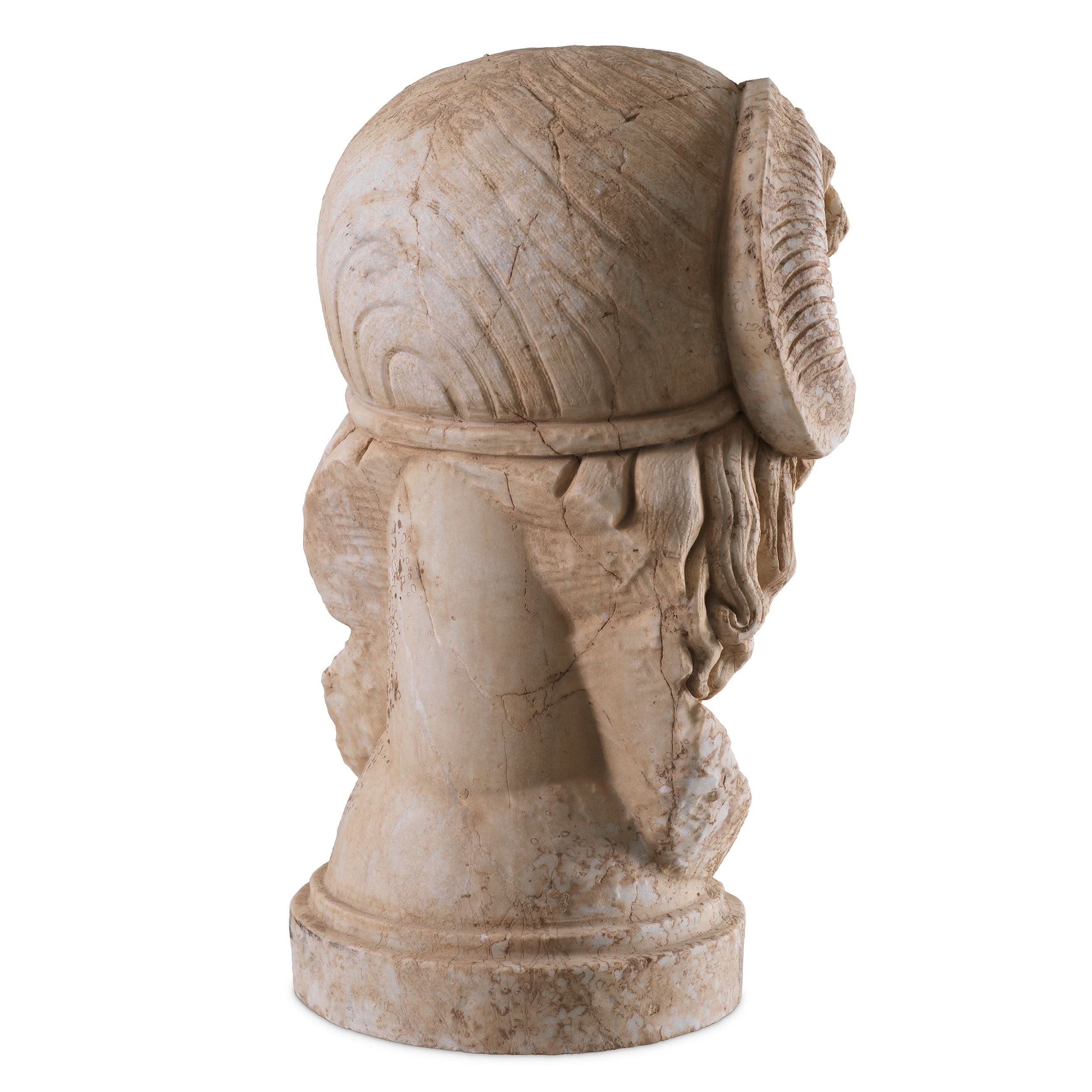 Eichholtz Statue Zeus – Marmor im Antik-Look Büste Eichholtz