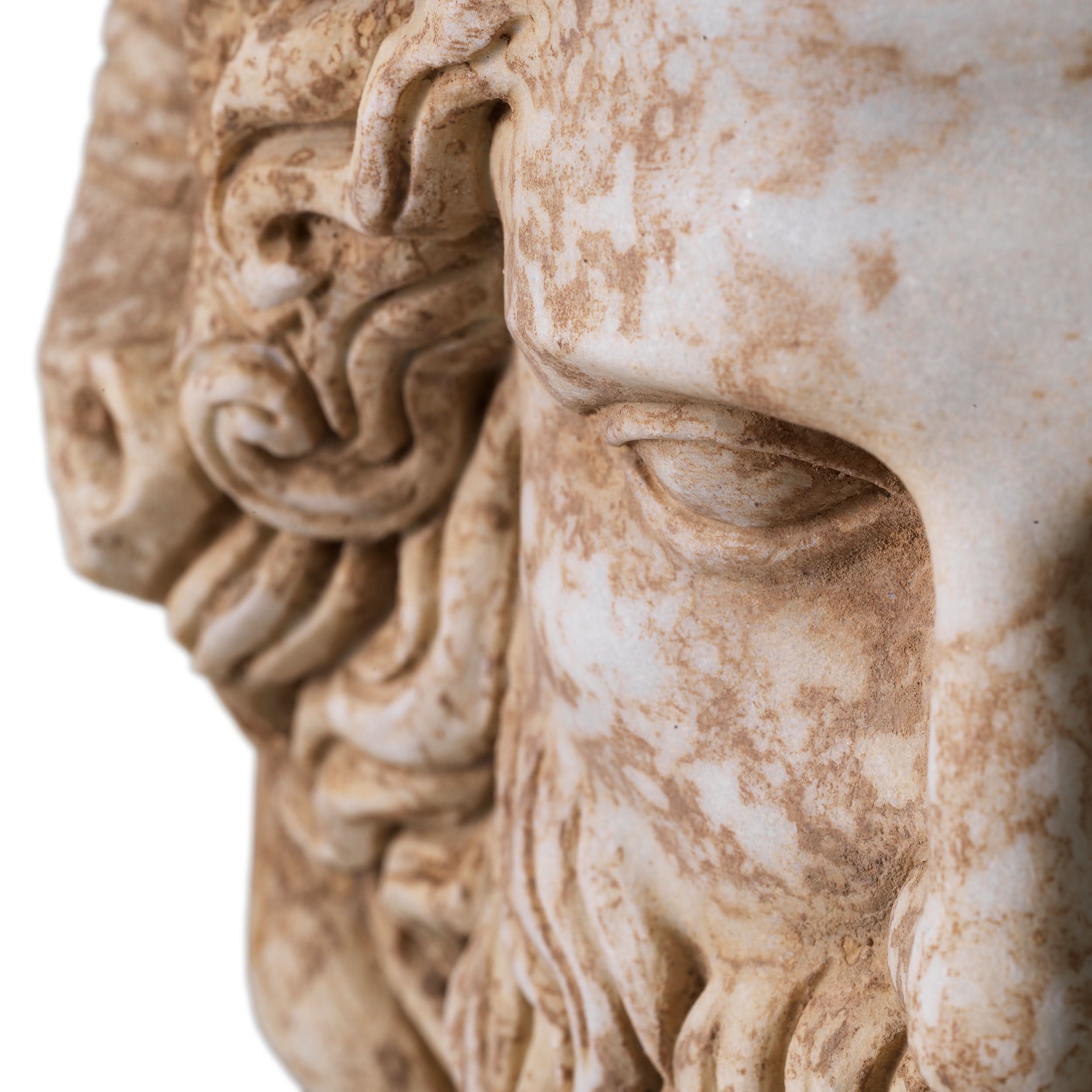 Eichholtz Statue Zeus – Marmor im Antik-Look Büste Eichholtz