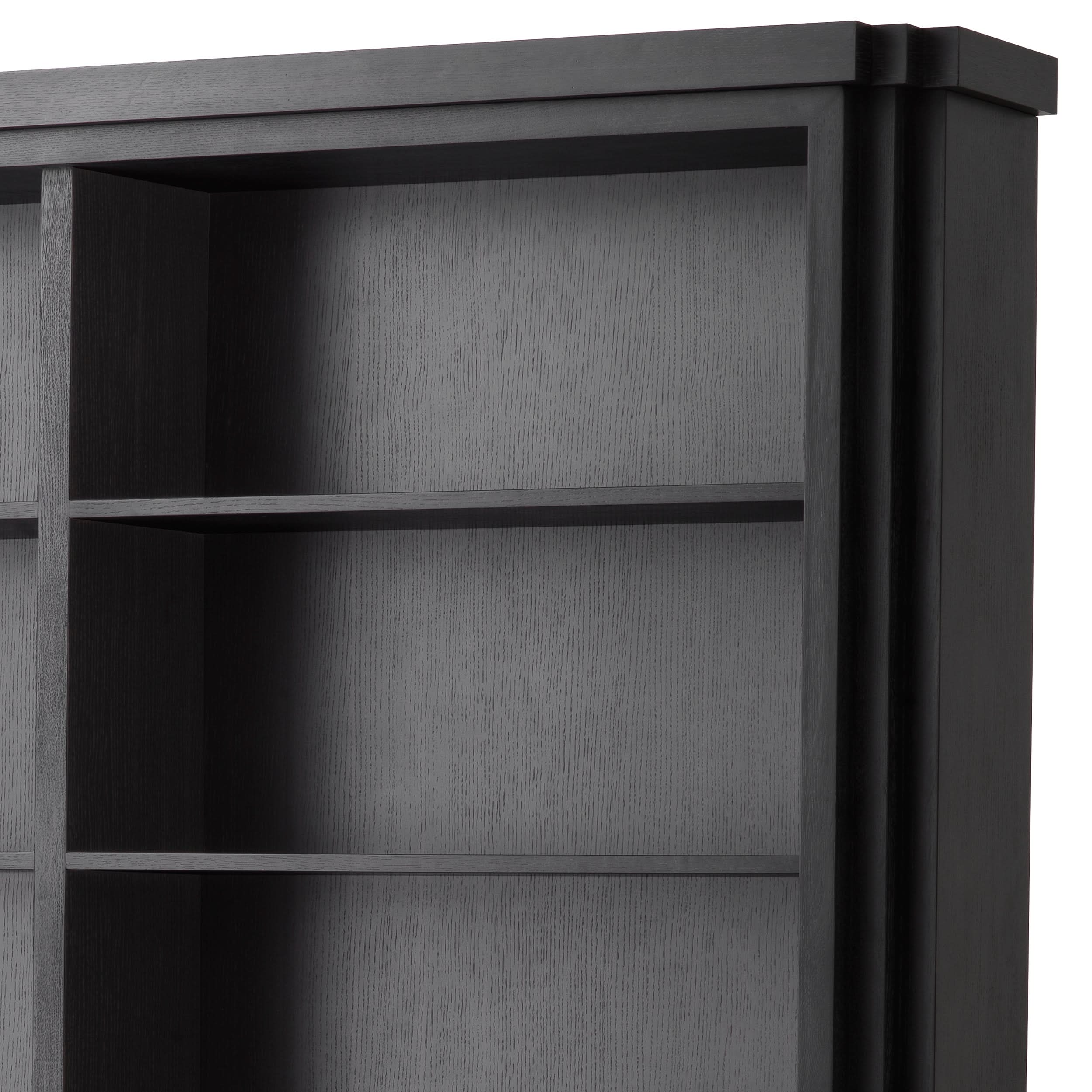 Eichholtz Kabinett Metropolitan L - Charcoal Grey Oak Veneer Kabinett Eichholtz