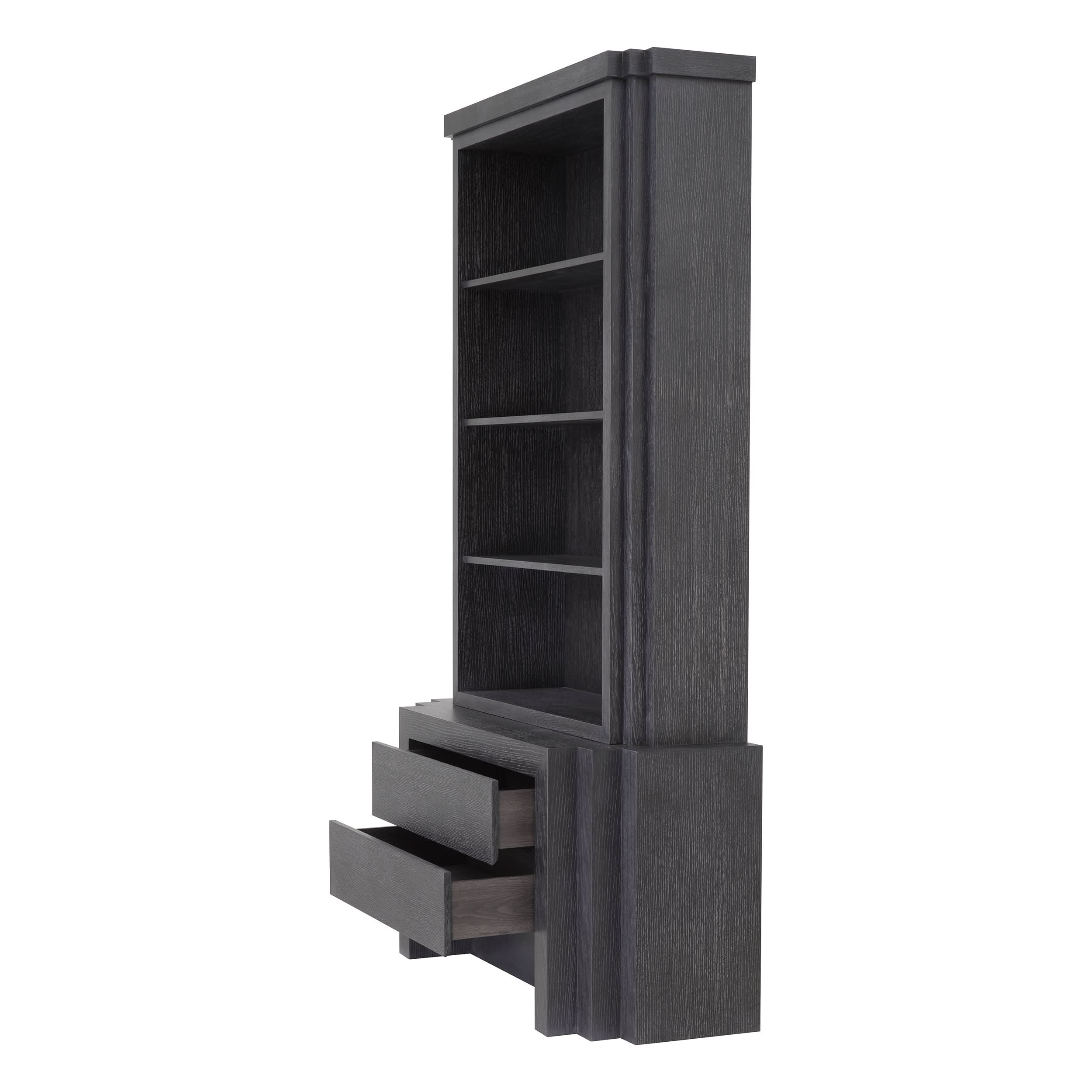 Eichholtz Cabinet Metropolitan S - Charcoal Grey Oak Veneer Kabinett Eichholtz