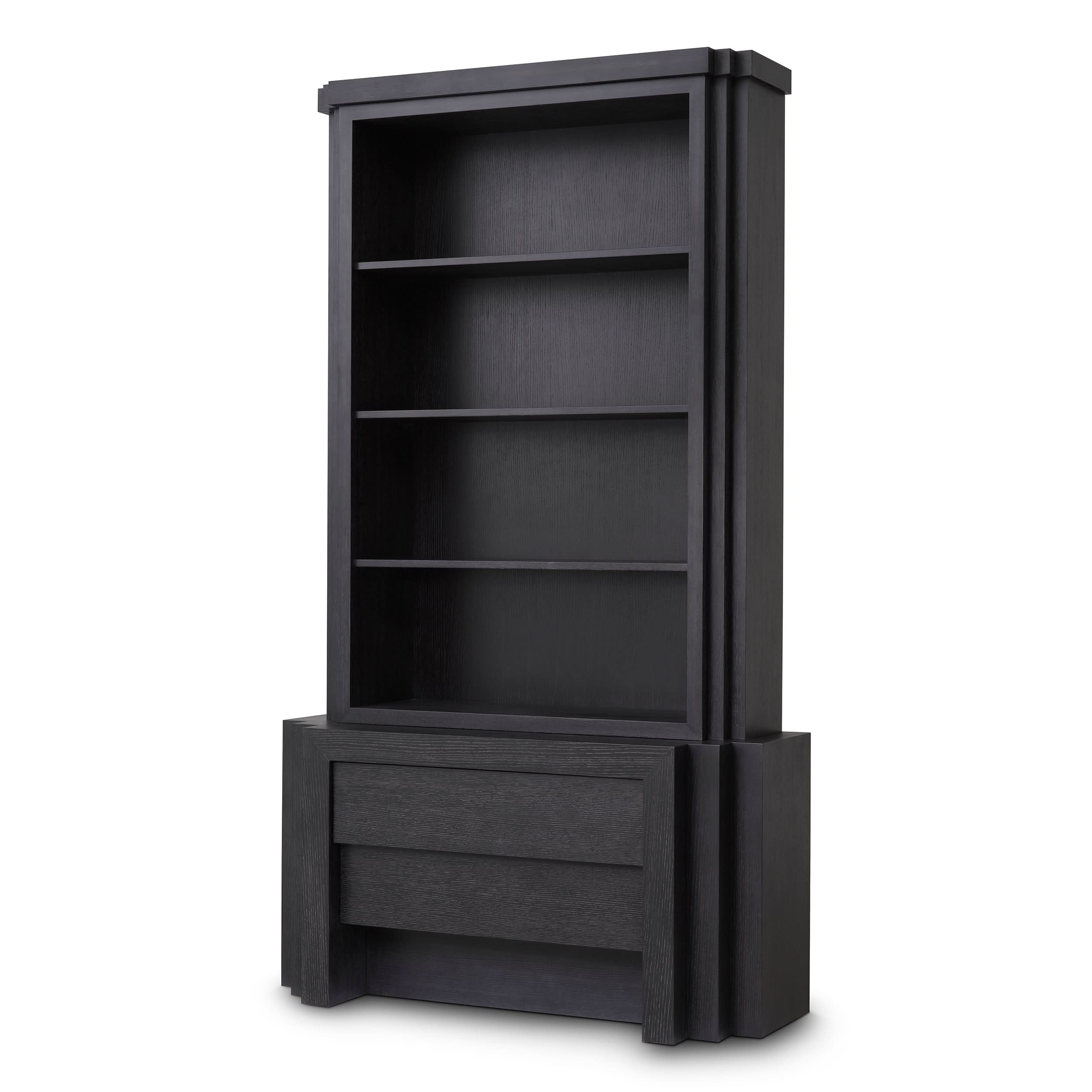 Eichholtz Cabinet Metropolitan S - Charcoal Grey Oak Veneer Kabinett Eichholtz