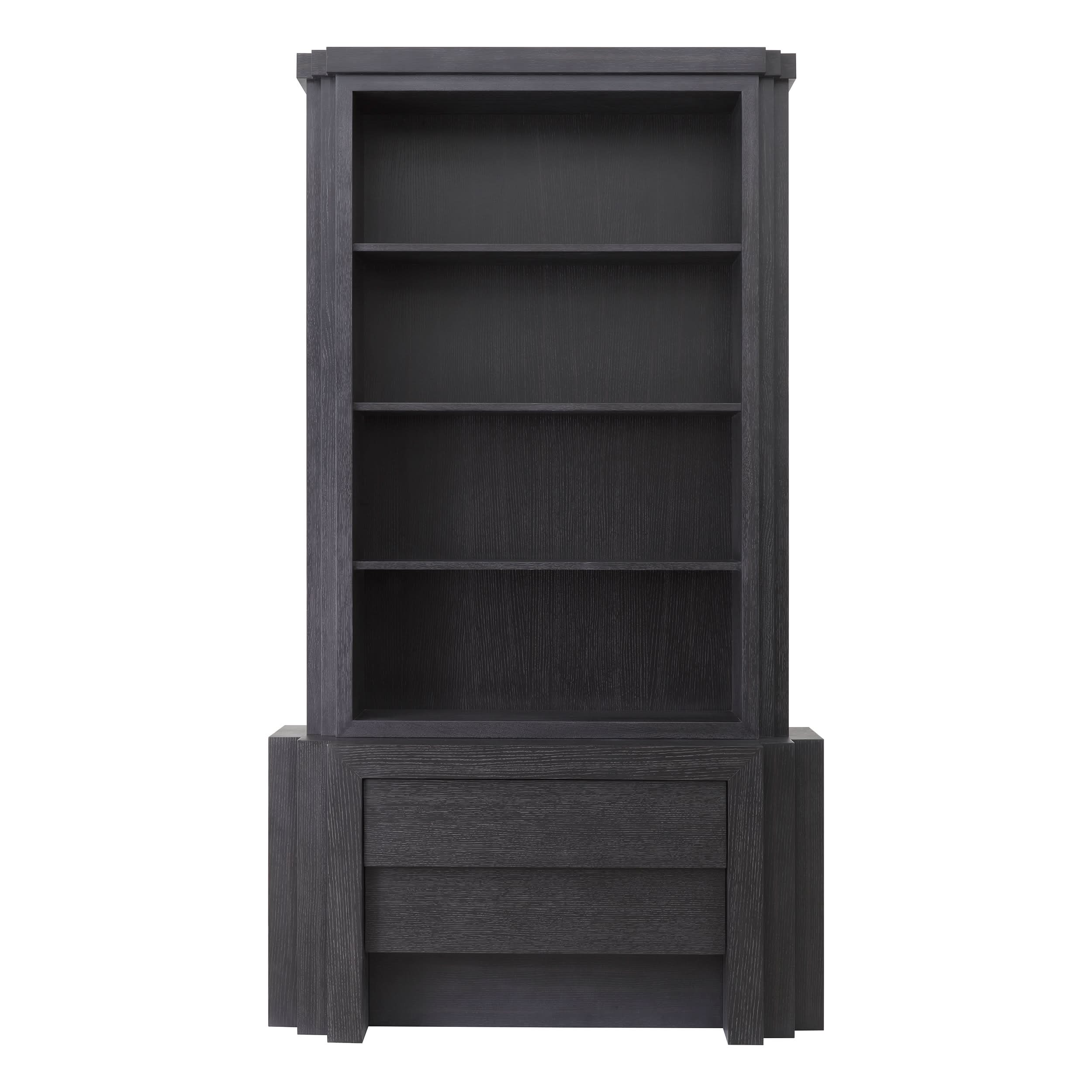 Eichholtz Cabinet Metropolitan S - Charcoal Grey Oak Veneer Kabinett Eichholtz
