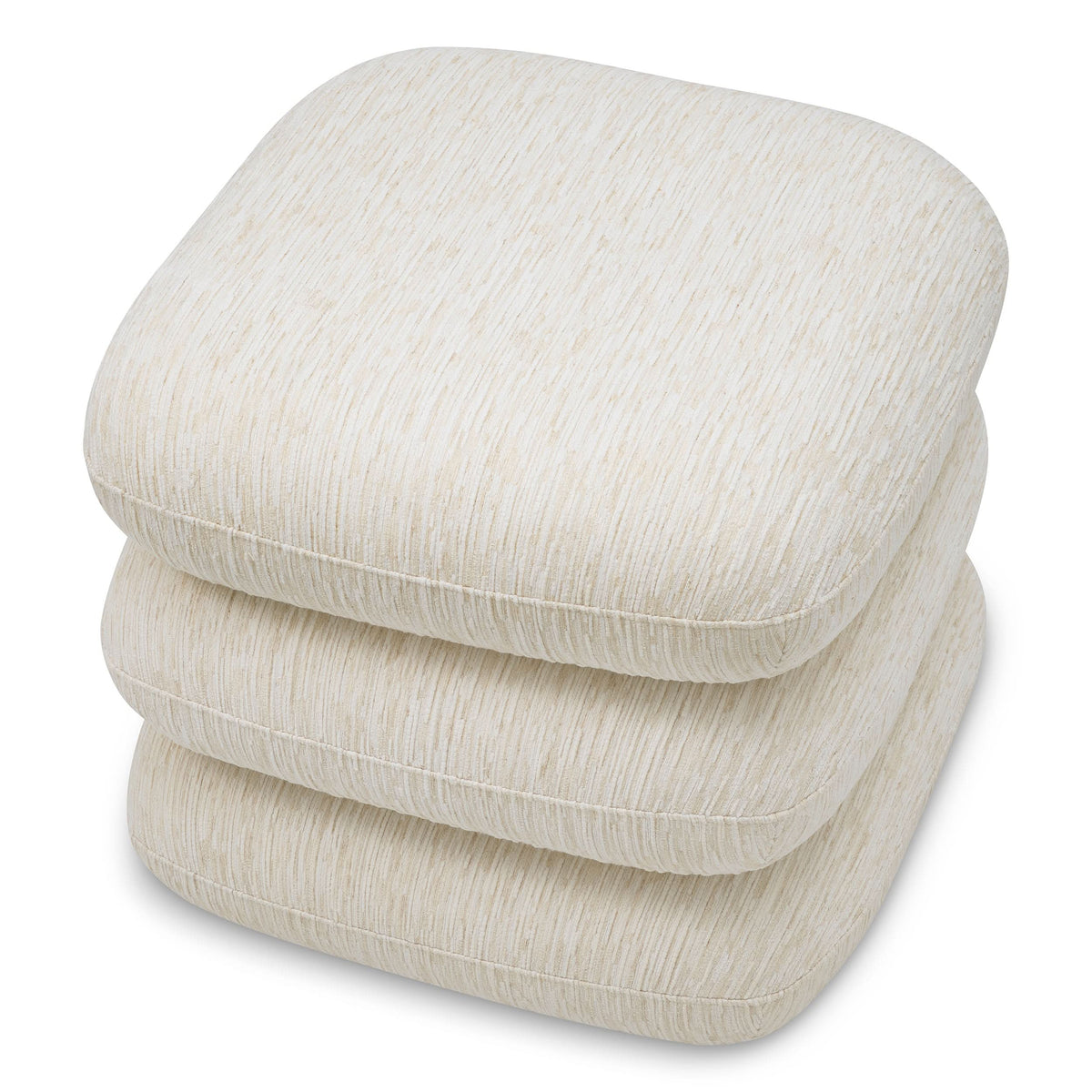 Eichholtz Hocker Greenwich – Pelton Jacquard Off-White | Drehfunktion Polsterhocker Eichholtz