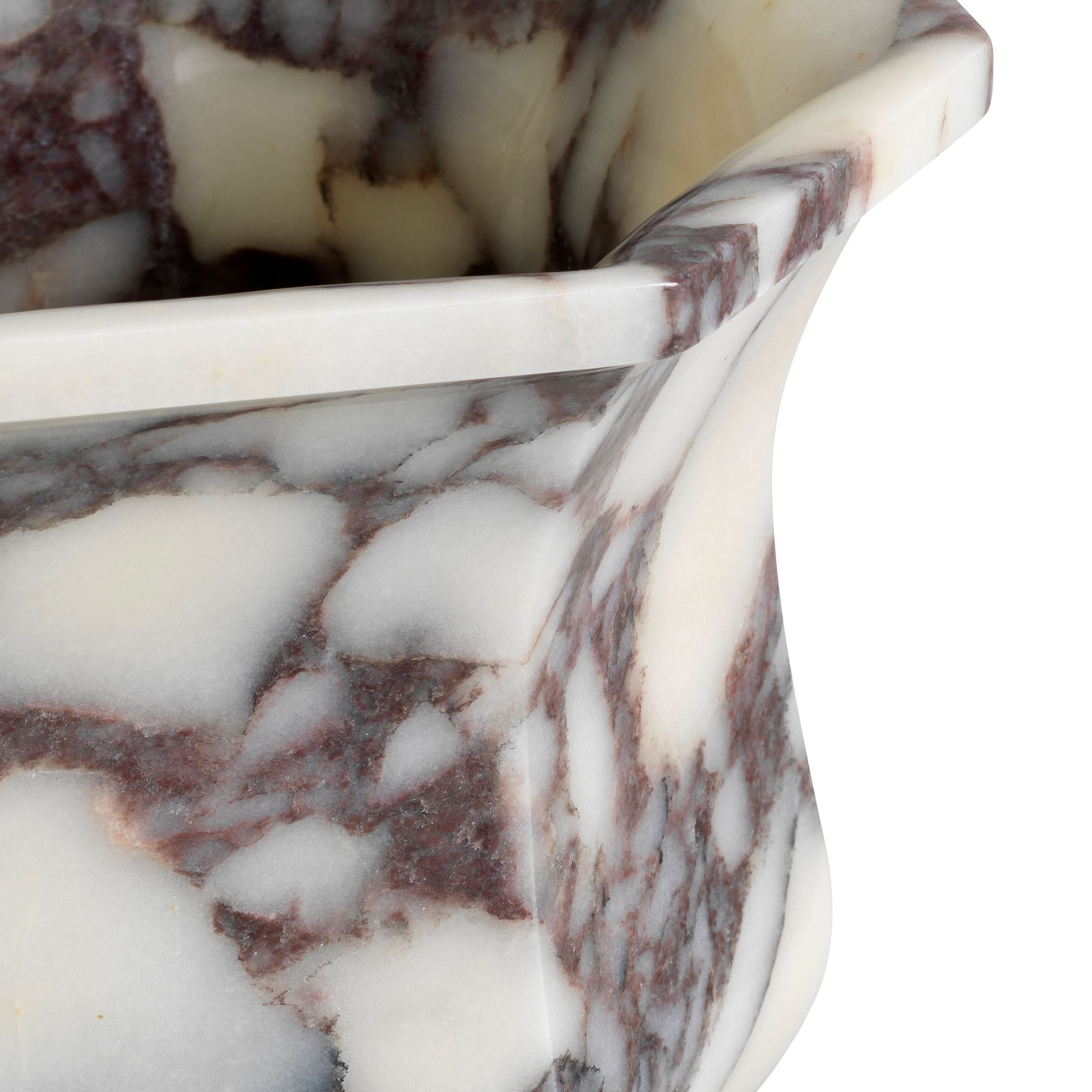 Eichholtz Vase Bennington – Weißer Marmor Vase Eichholtz