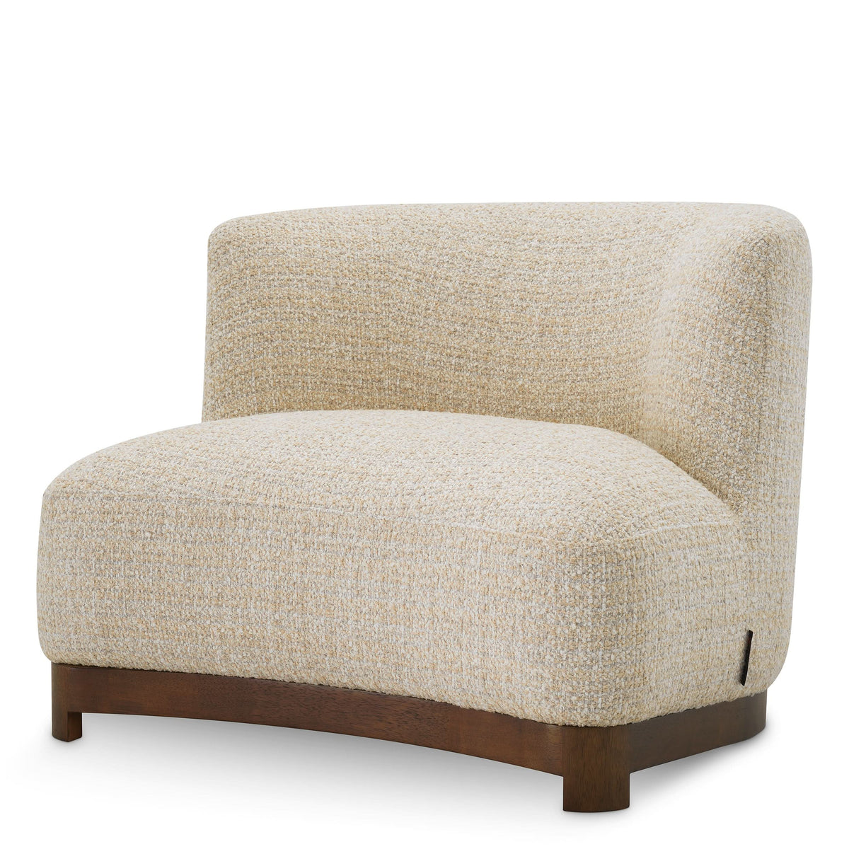 Eichholtz Sessel Stelvio – Winslow Chenille Beige Polstersessel Eichholtz