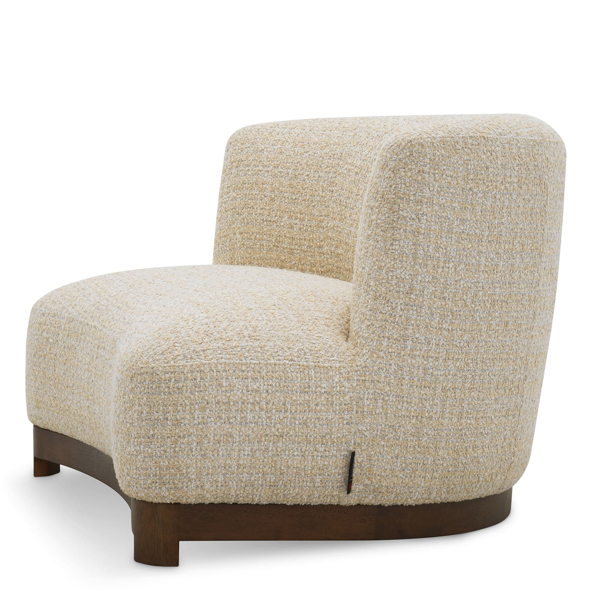 Eichholtz Sessel Stelvio – Winslow Chenille Beige Polstersessel Eichholtz