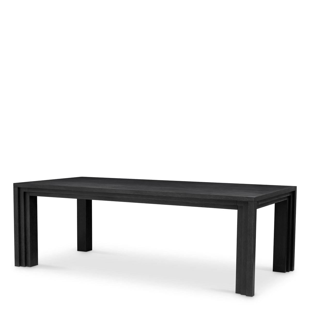 Eichholtz Esstisch Metropolitan – Black Open Grain Veneer Esstisch eckig Eichholtz