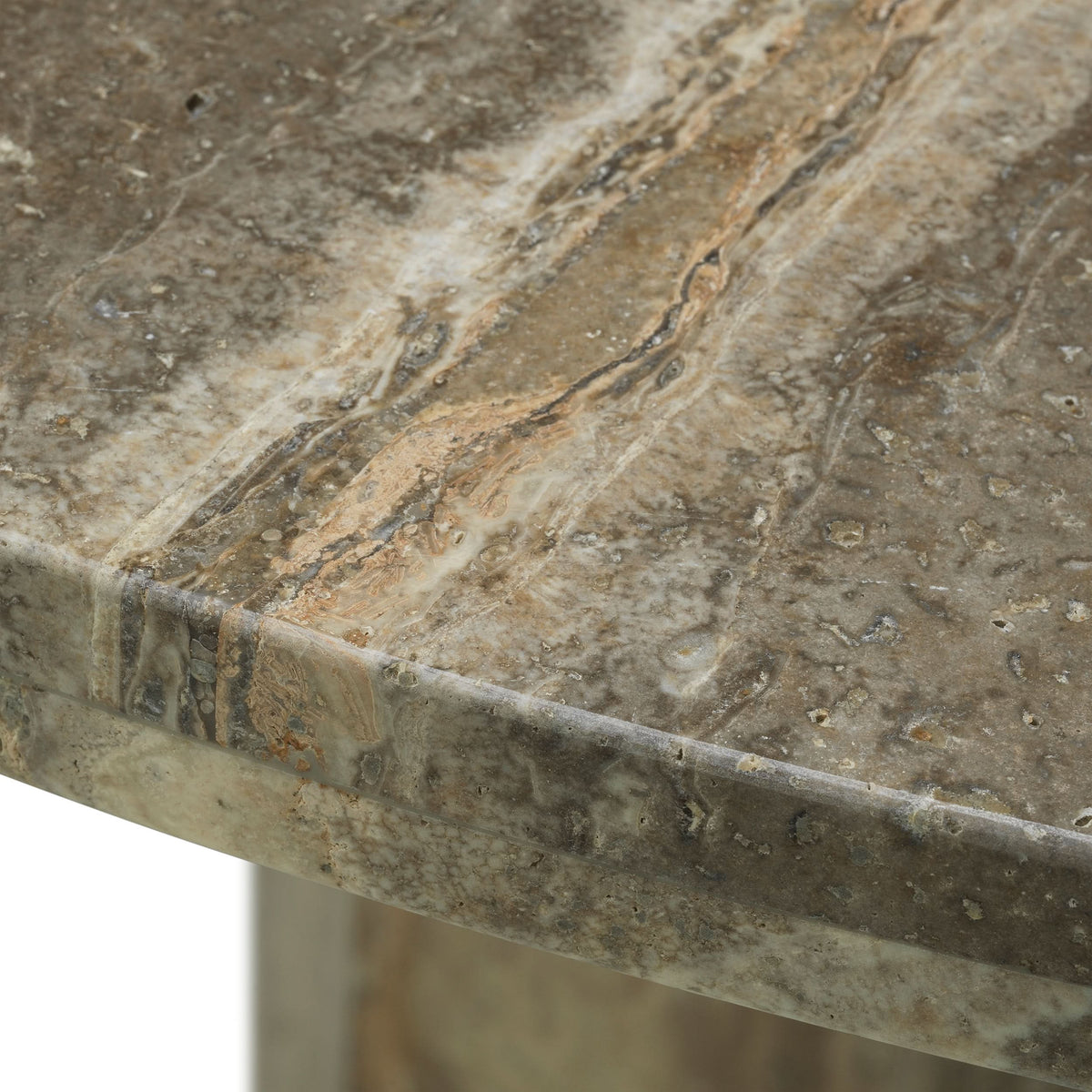 Eichholtz Esstisch Florence – Silver Travertine Esstisch rund Eichholtz