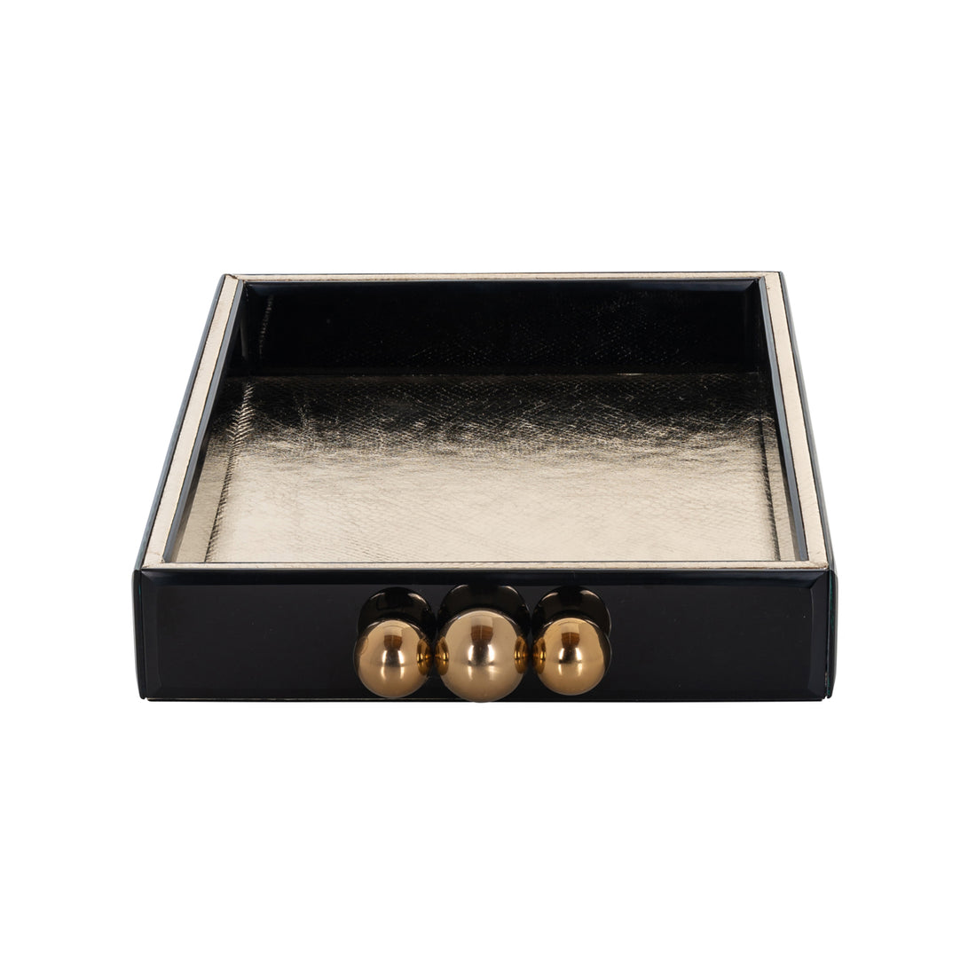 Richmond Interiors Tablett Liv black/gold