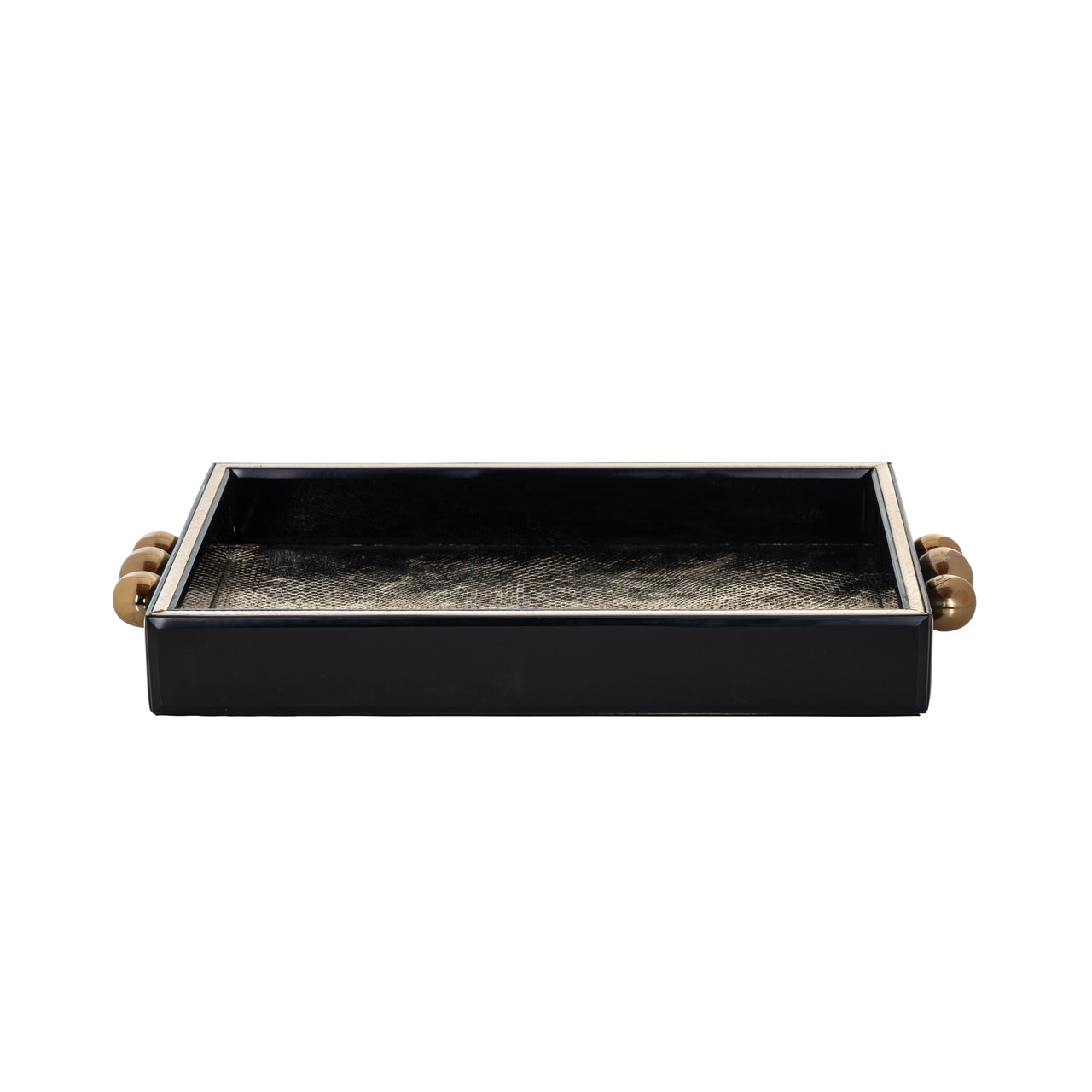 Richmond Interiors Tablett Liv black/gold