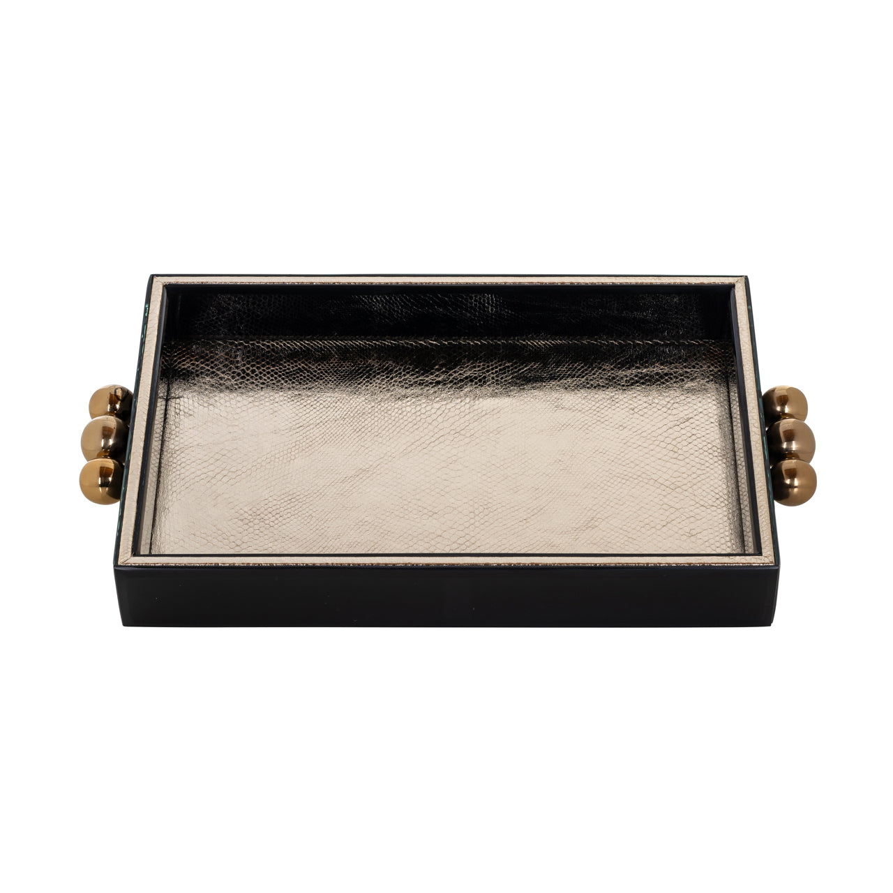 Richmond Interiors Tablett Liv black/gold