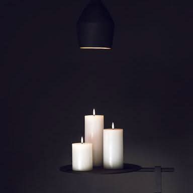 Uyuni Lighting LED Kerze – Ivory, Smooth Finish (10,1 x 25 cm) LED Kerze Uyuni Lighting