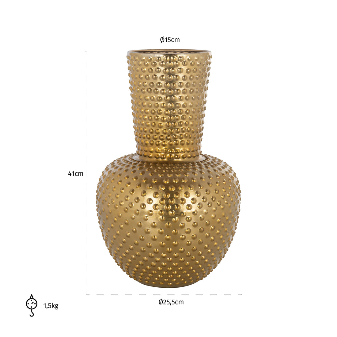 Richmond Interiors Vase Nola gold