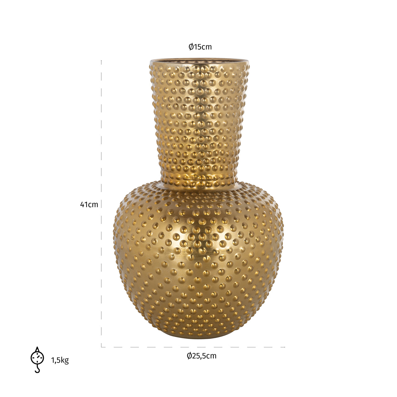 Richmond Interiors Vase Nola gold