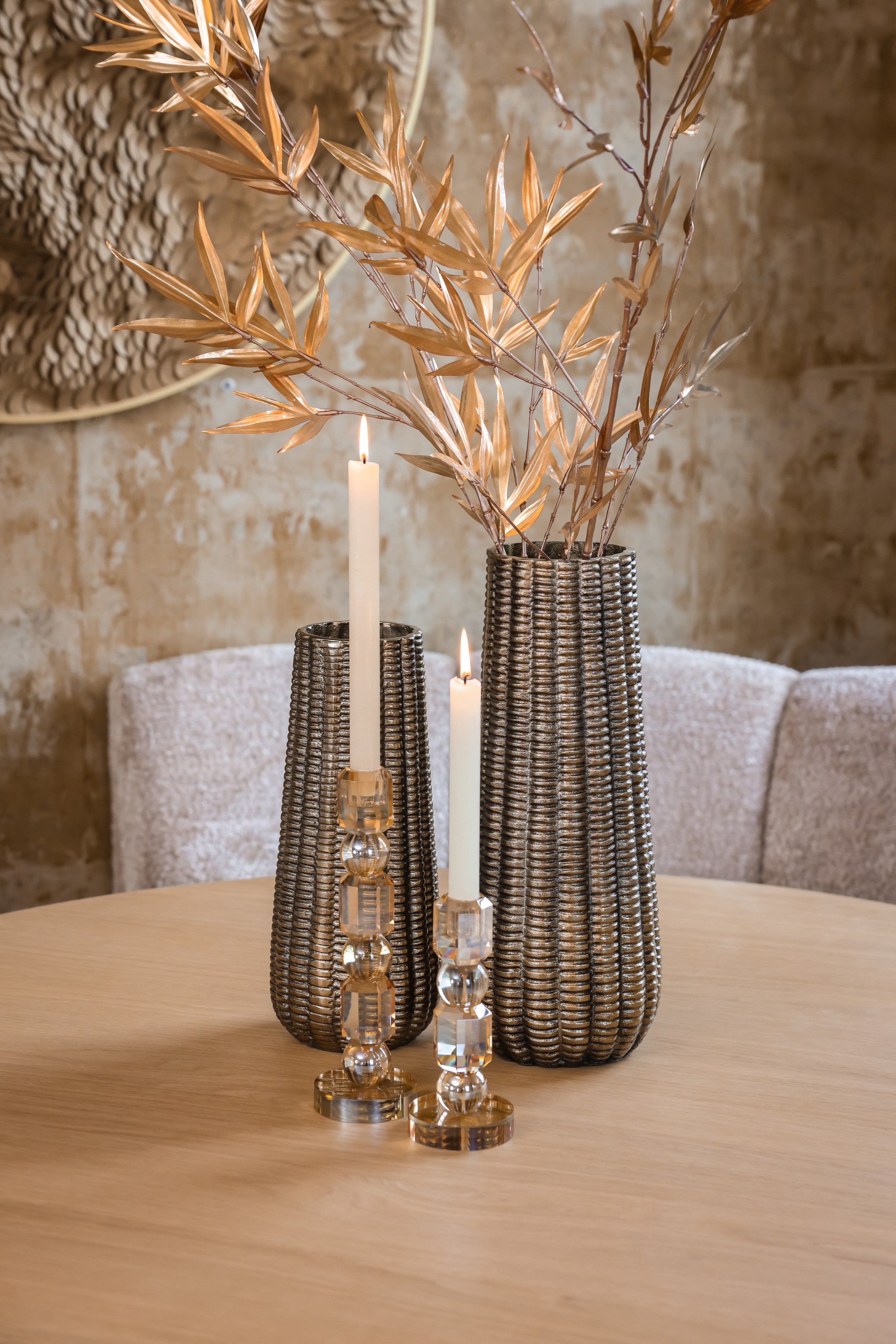 Richmond Interiors Wandkunst Bloom gold