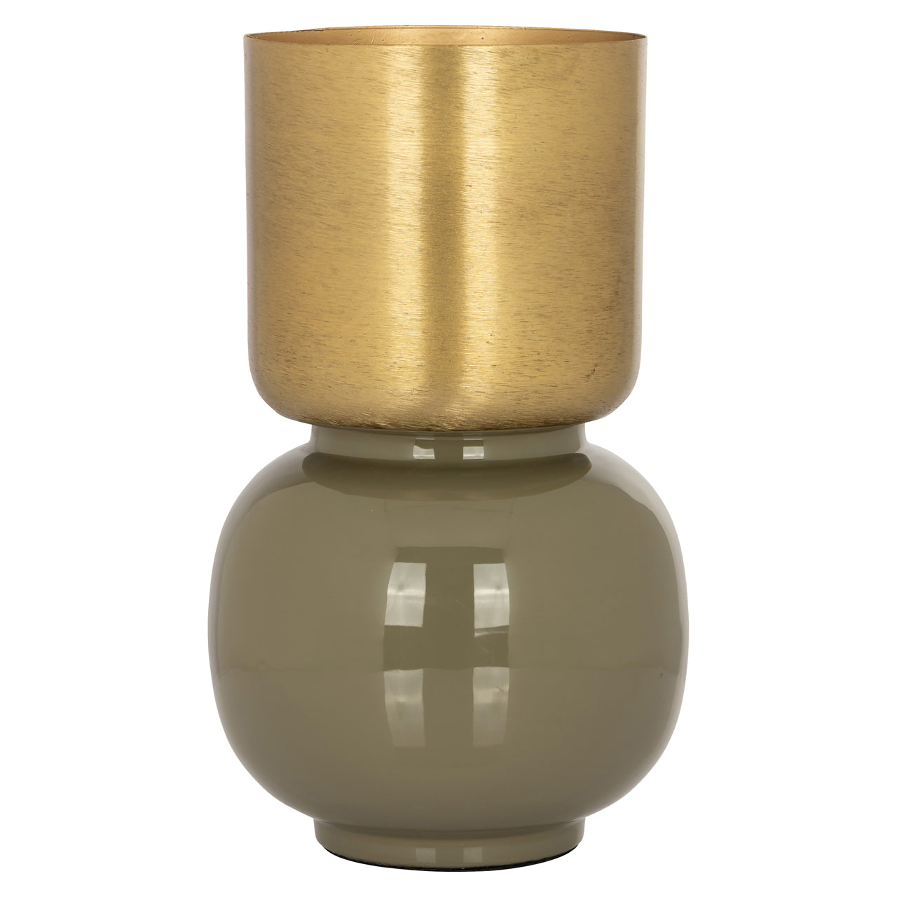 Richmond Interiors Vase Clover brushed gold