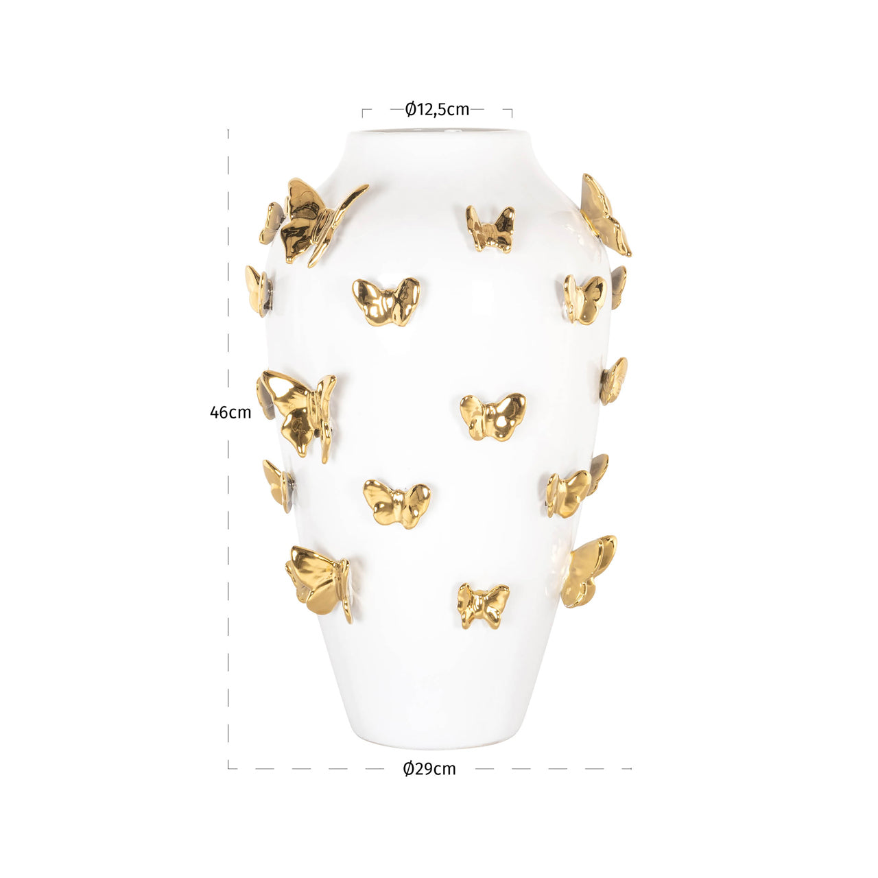 Richmond Interiors Vase Butterfly white large Vase Richmond Interiors