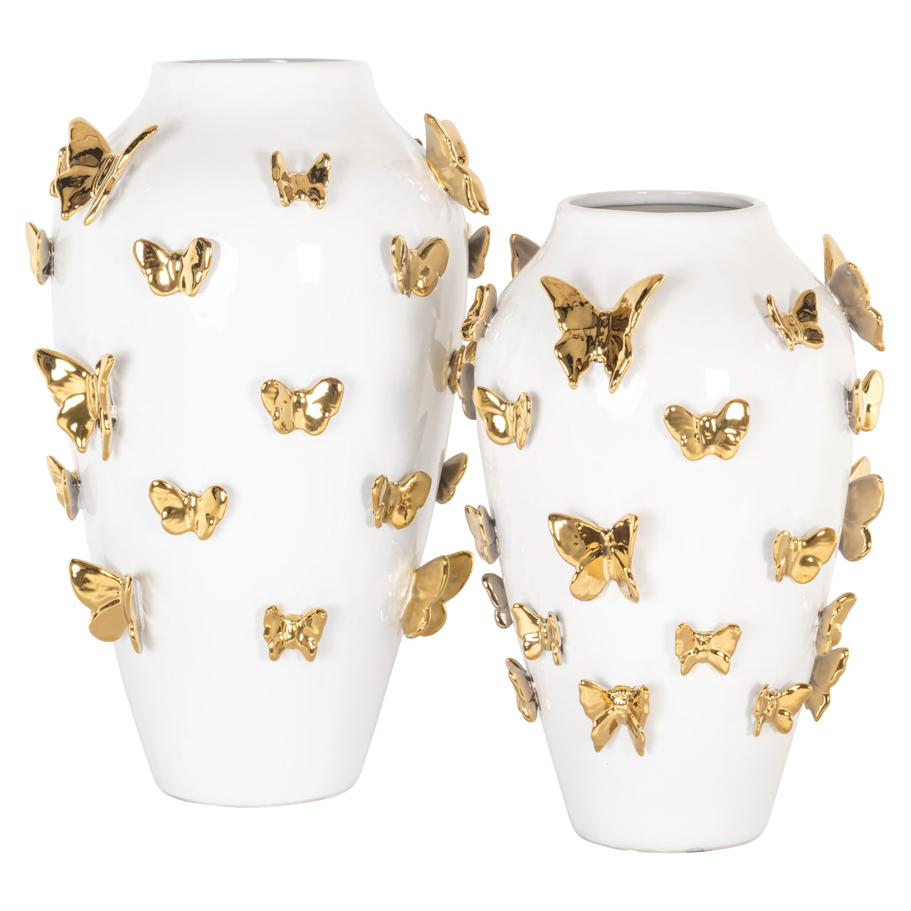 Richmond Interiors Vase Butterfly white large