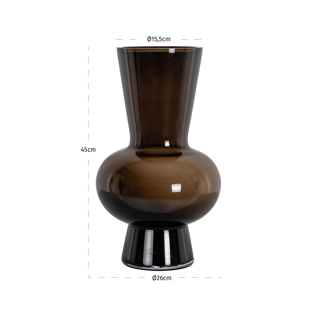 Richmond Interiors Vase Zaya brown Vase Richmond Interiors