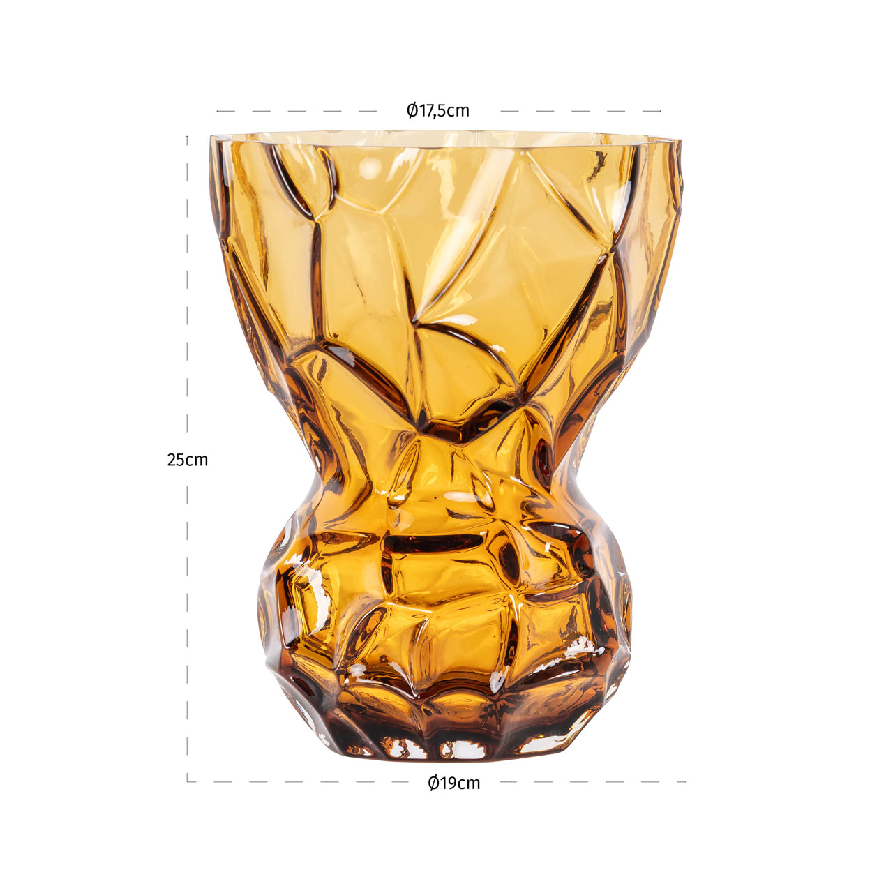 Richmond Interiors Vase Mason amber small