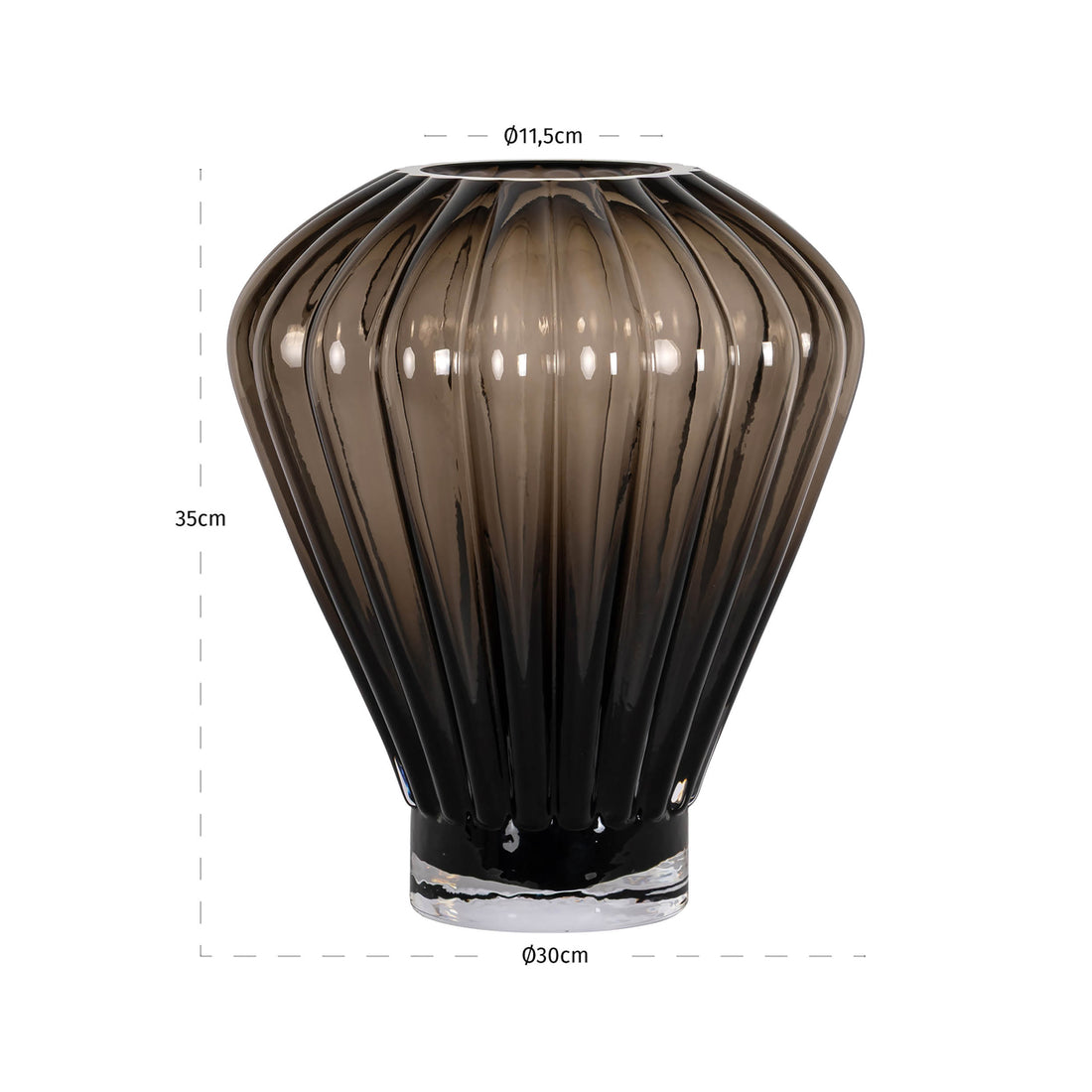 Richmond Interiors Vase Shani brown