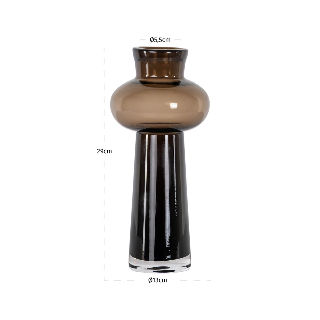 Richmond Interiors Vase Jamey brown small