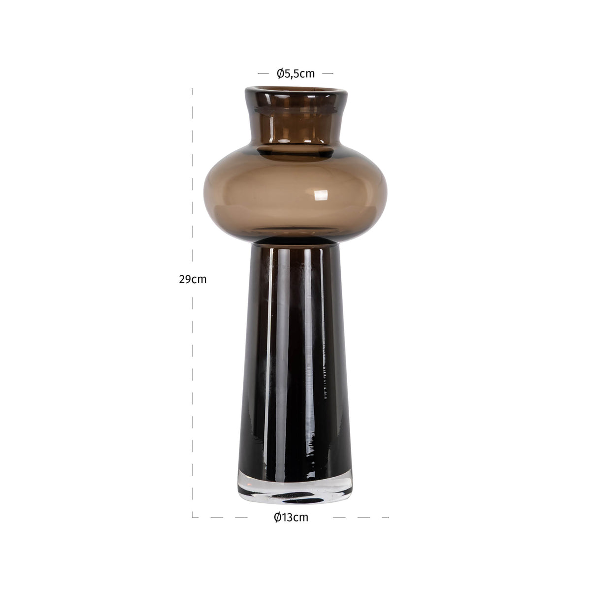 Richmond Interiors Vase Jamey brown small Richmond Interiors