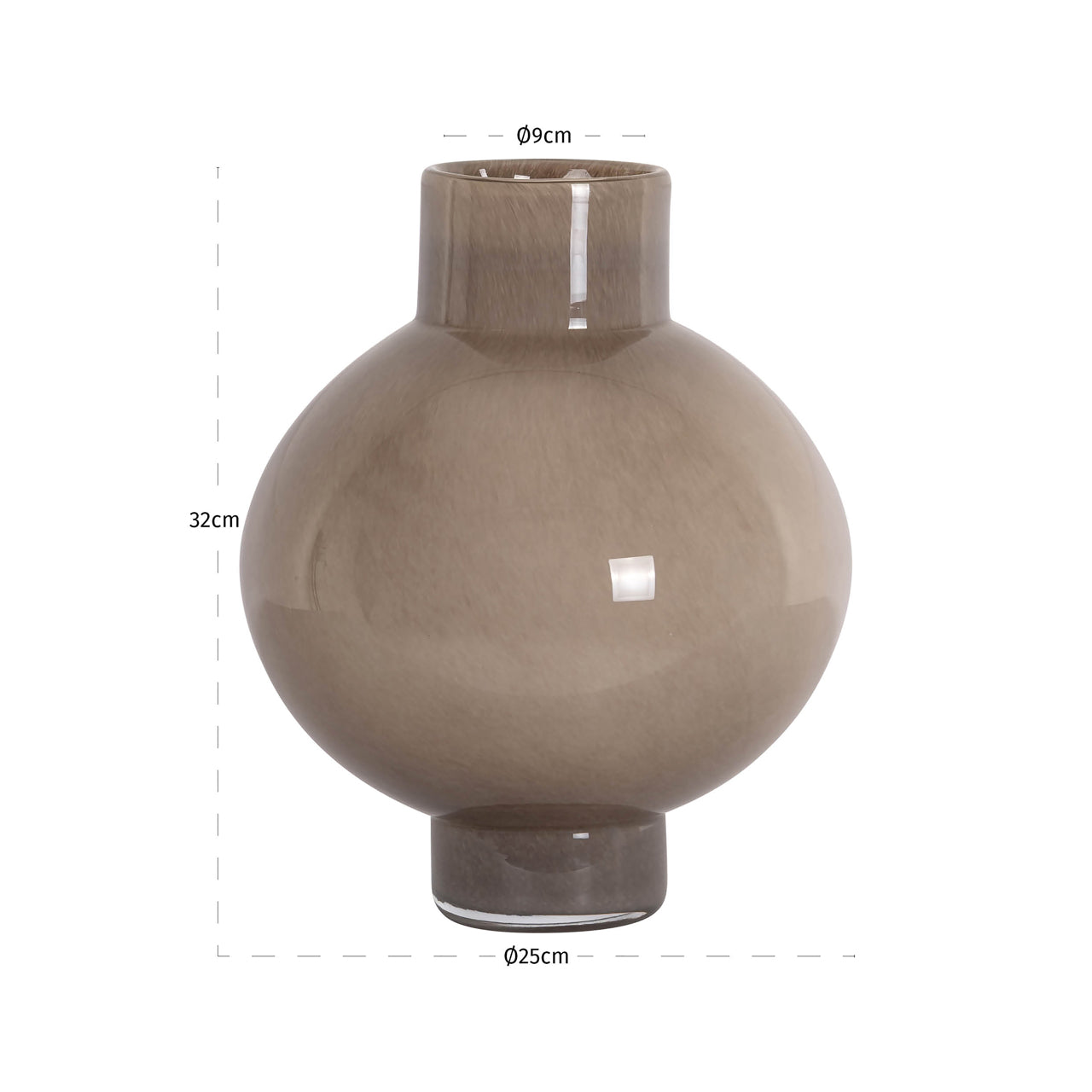 Richmond Interiors Vase Celina brown small