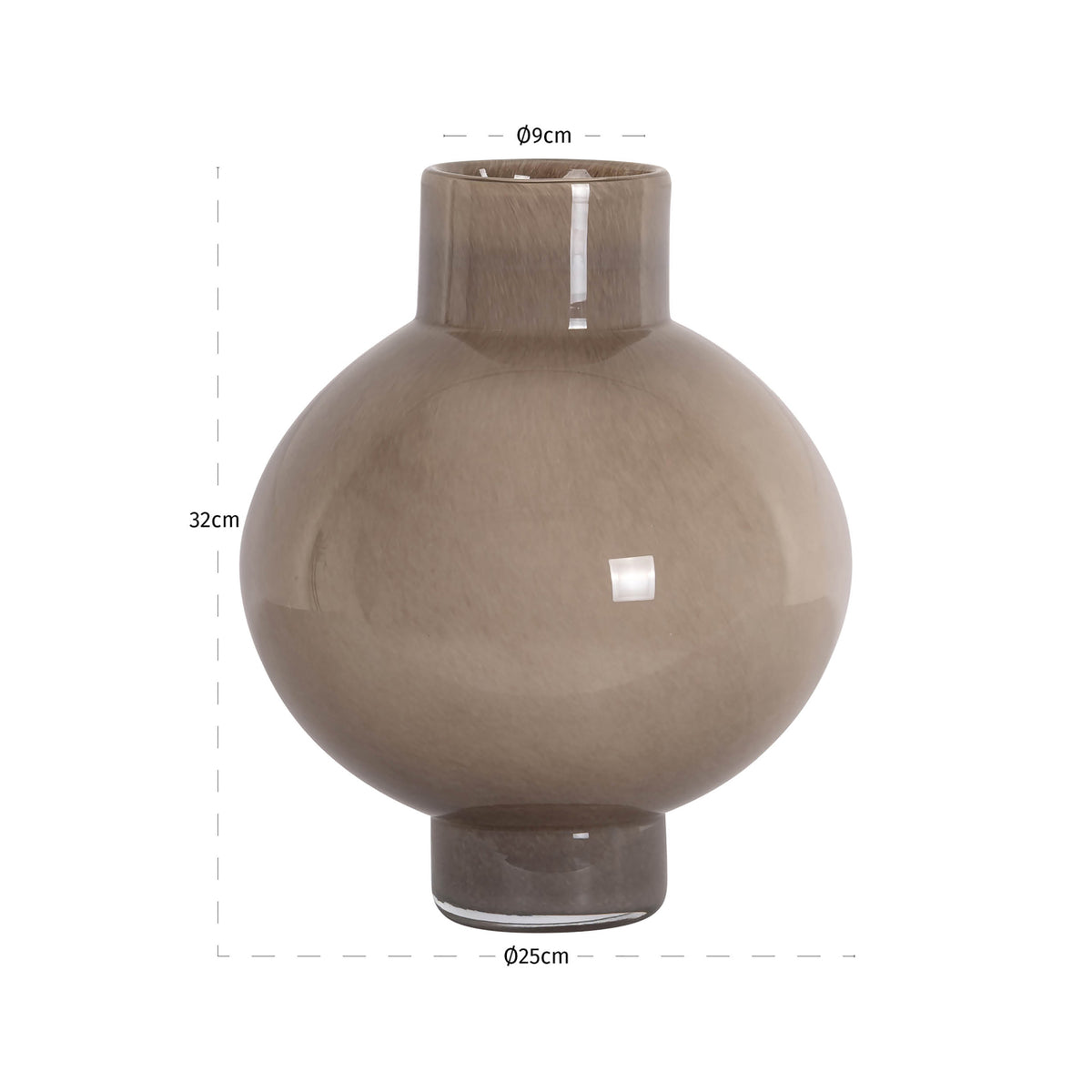 Richmond Interiors Vase Celina brown small Richmond Interiors