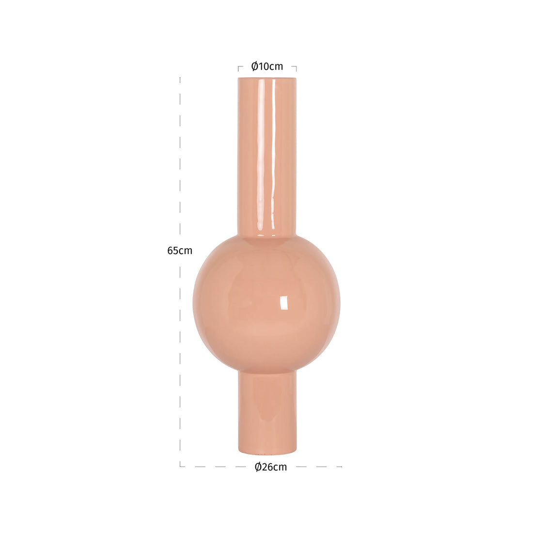 Richmond Interiors Vase Novalee salmon Vase Richmond Interiors