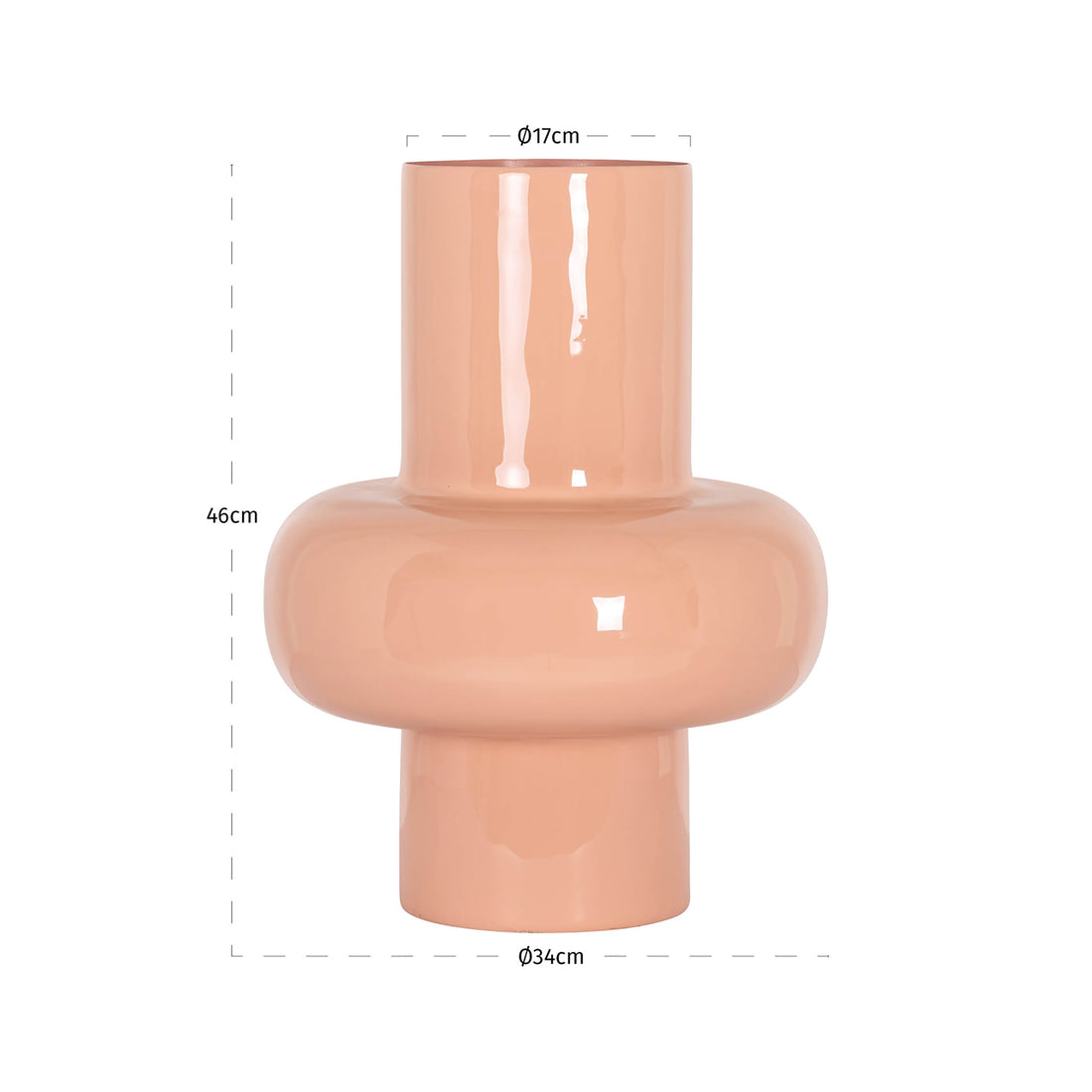 Richmond Interiors Vase Alison salmon small Vase Richmond Interiors