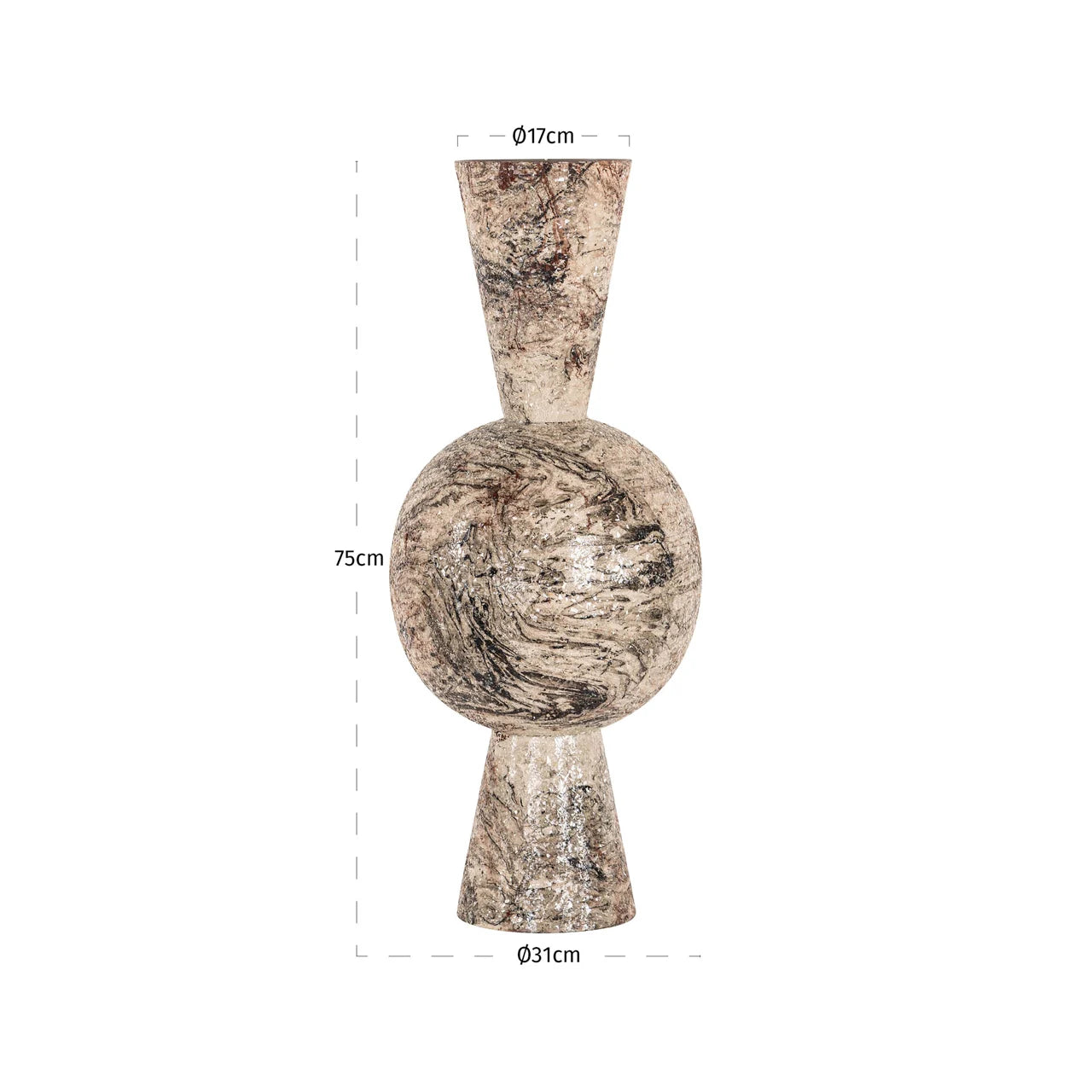 Richmond Interiors Vase Moisa beige Vase Richmond Interiors