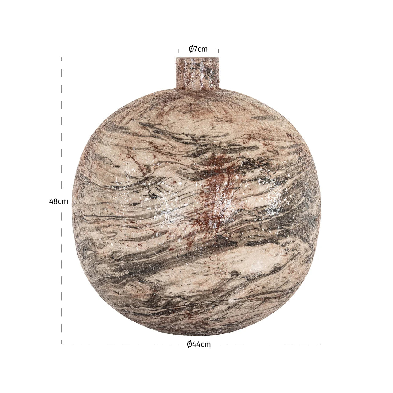 Richmond Interiors Vase Devana beige Vase Richmond Interiors