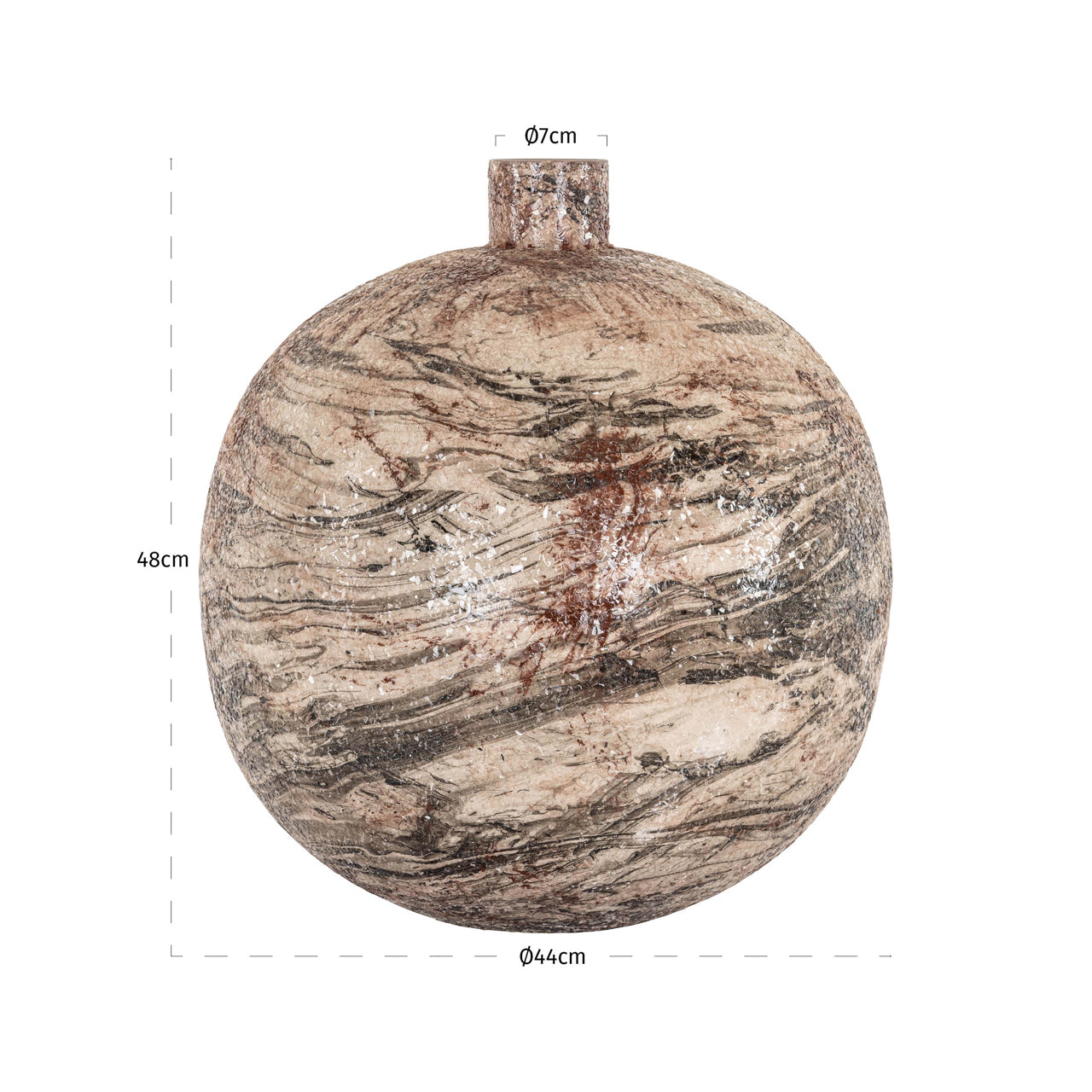 Richmond Interiors Vase Devana beige Vase Richmond Interiors