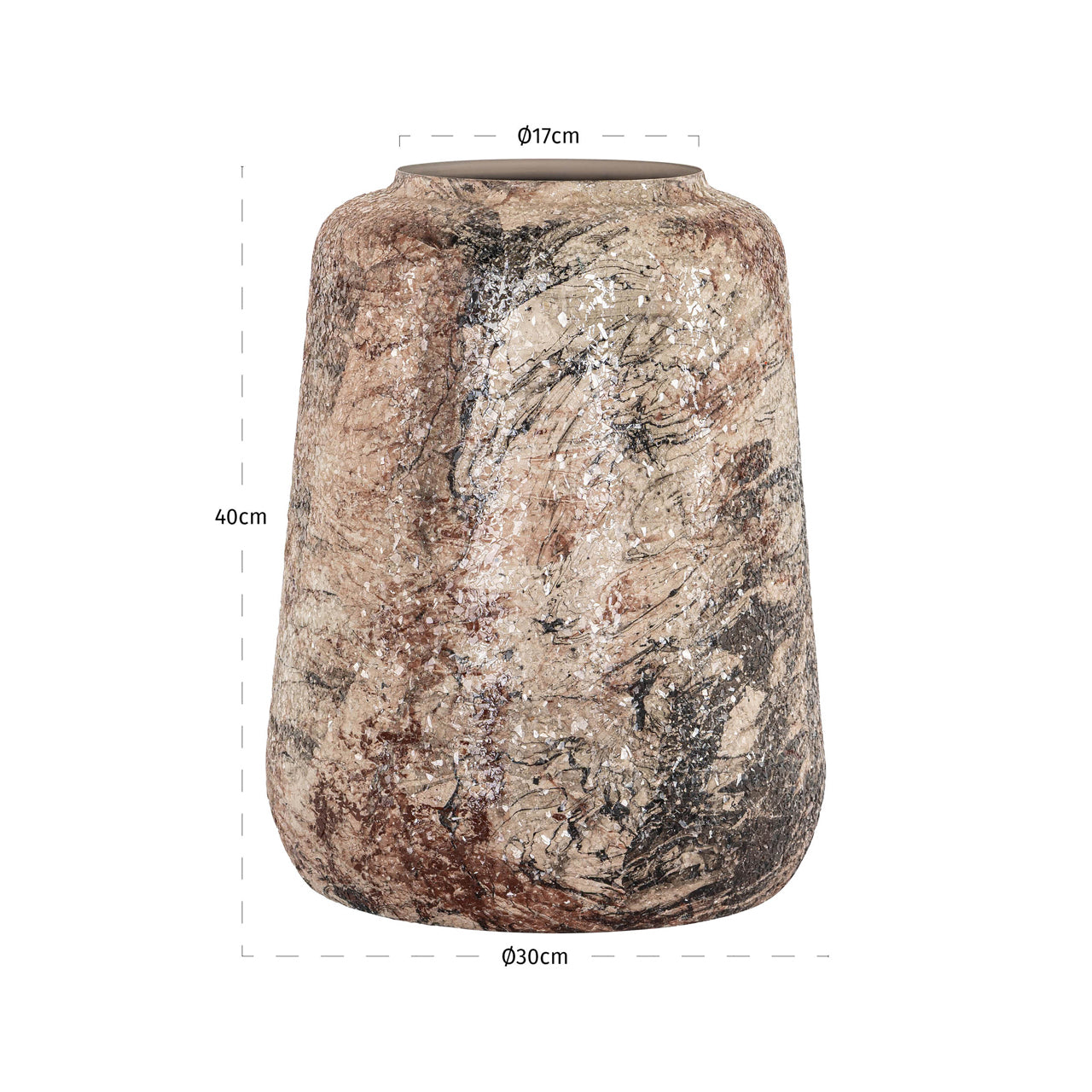 Richmond Interiors Vase Dena beige small