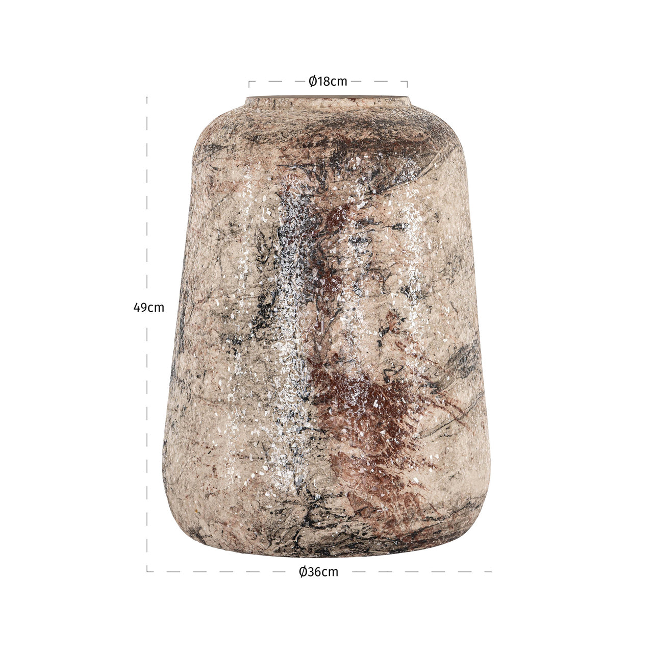 Richmond Interiors Vase Dena beige large Vase Richmond Interiors